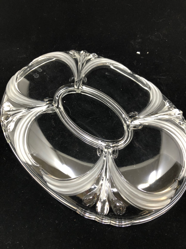 MIKASA DUTCH GARDEN DIVIDED RELISH DISH.