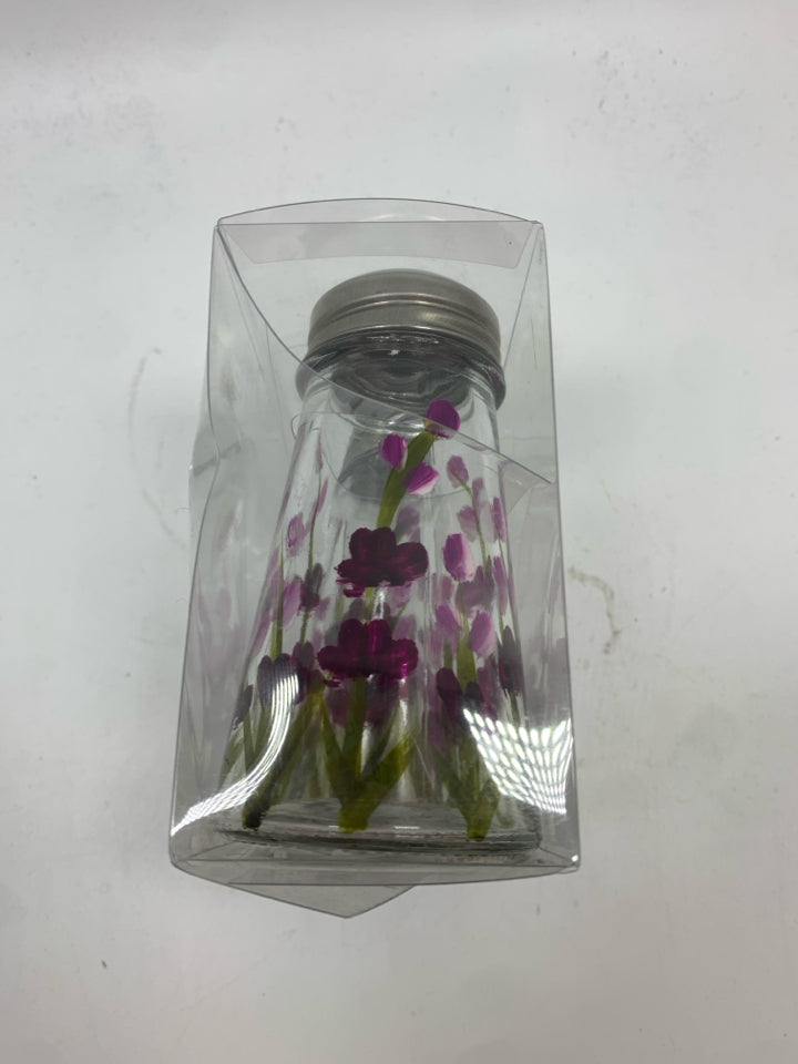 NIP PURPLE FLOWER S&P SHAKERS.
