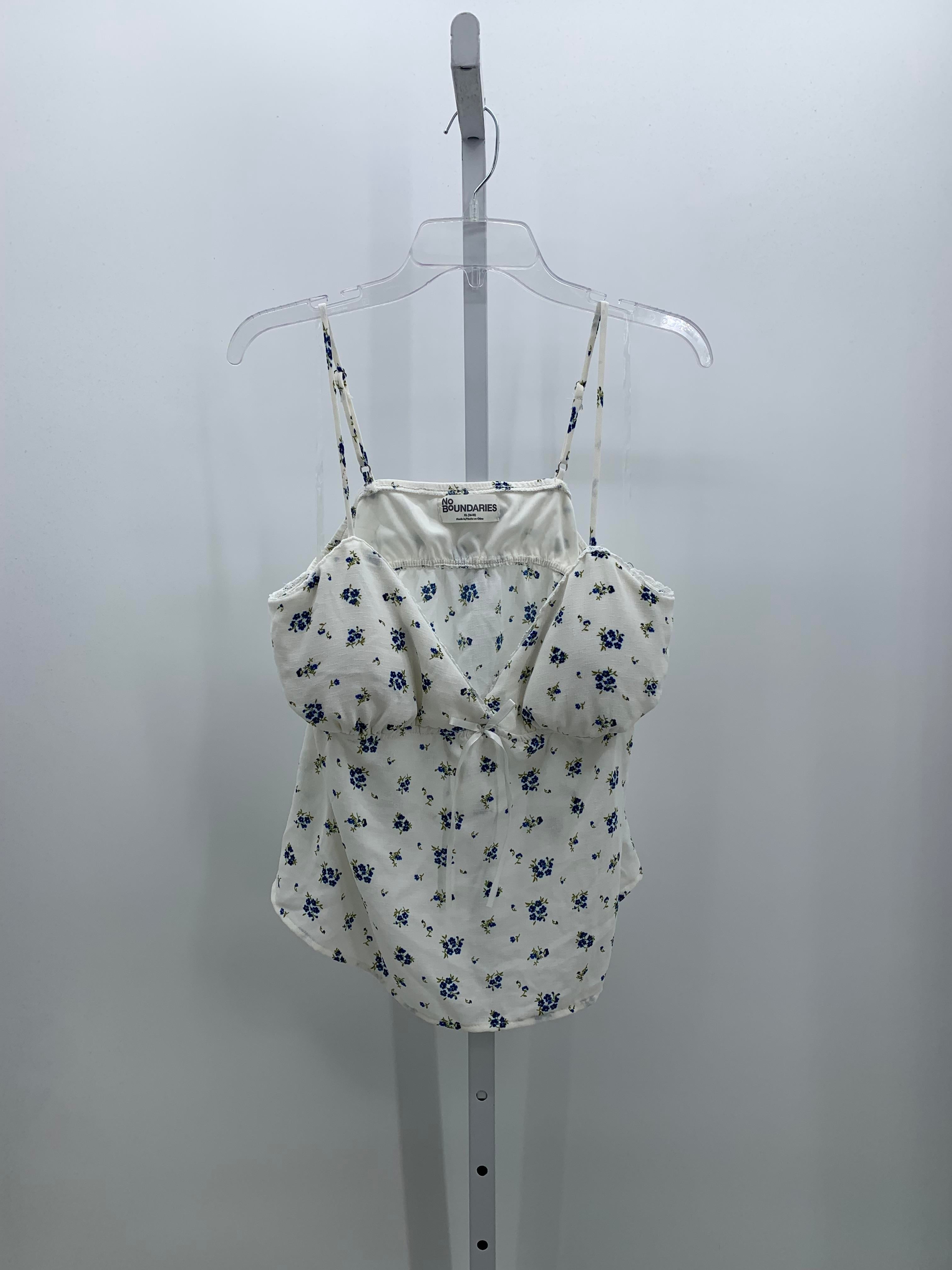No Boundries Size Extra Large Juniors Sleeveless Shirt