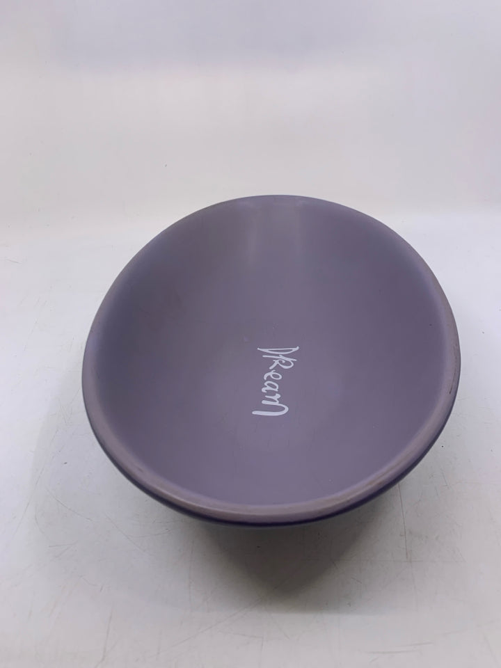 "DREAM" OVAL BOWL.