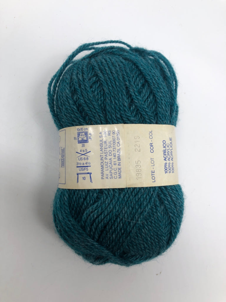 PINGOUIN TEAL YARN.