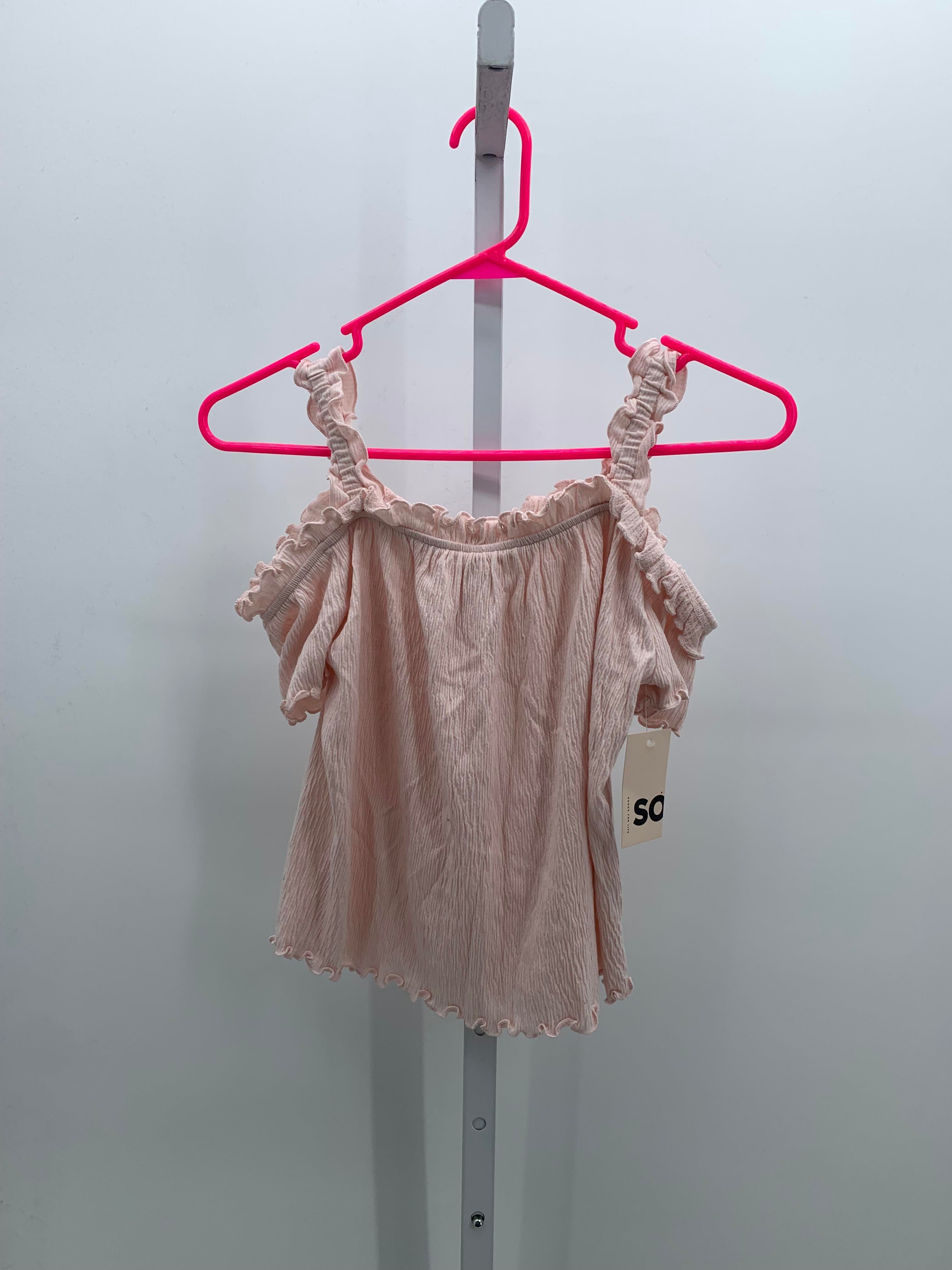 SO Size 10-12 Girls Short Sleeve Shirt