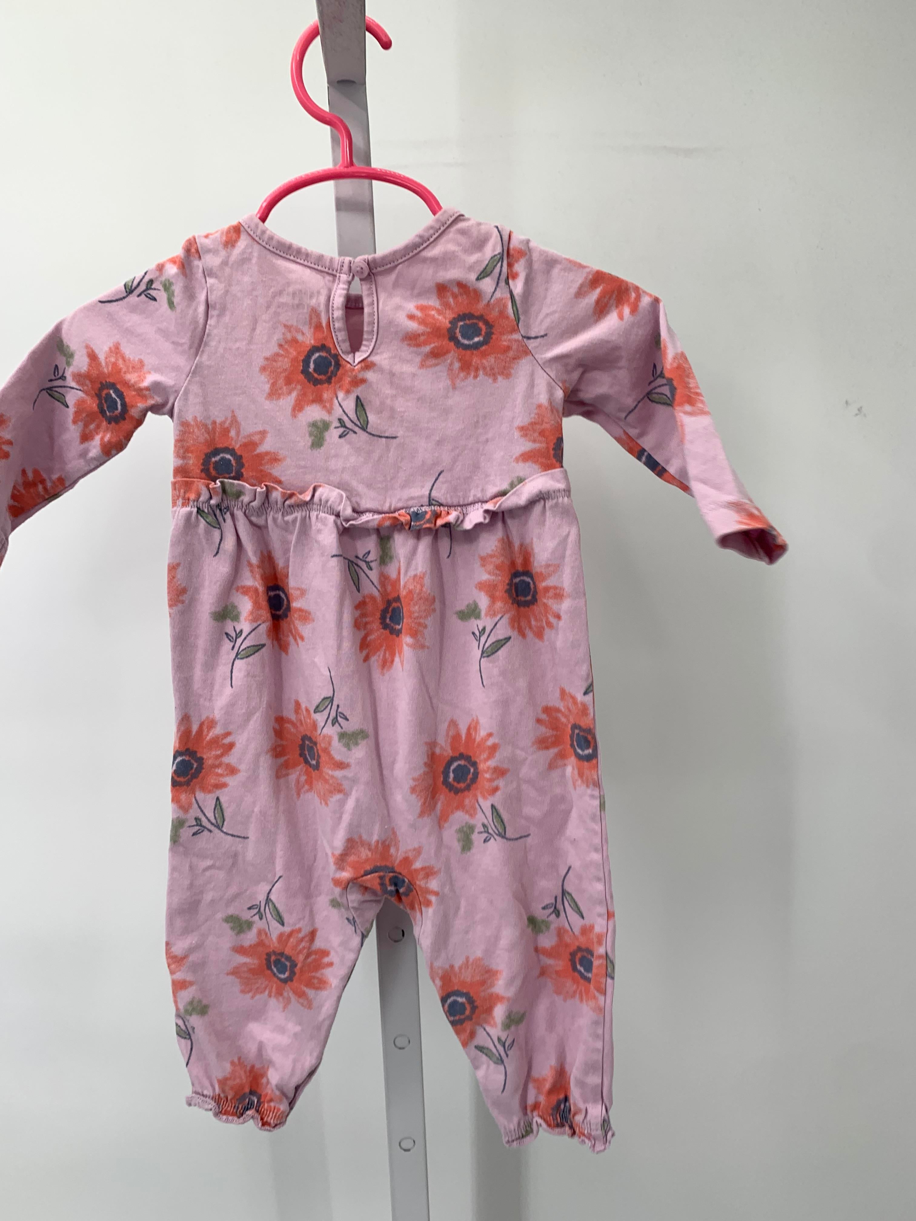 Carters Size 6 Months Girls Long Slv. Romper