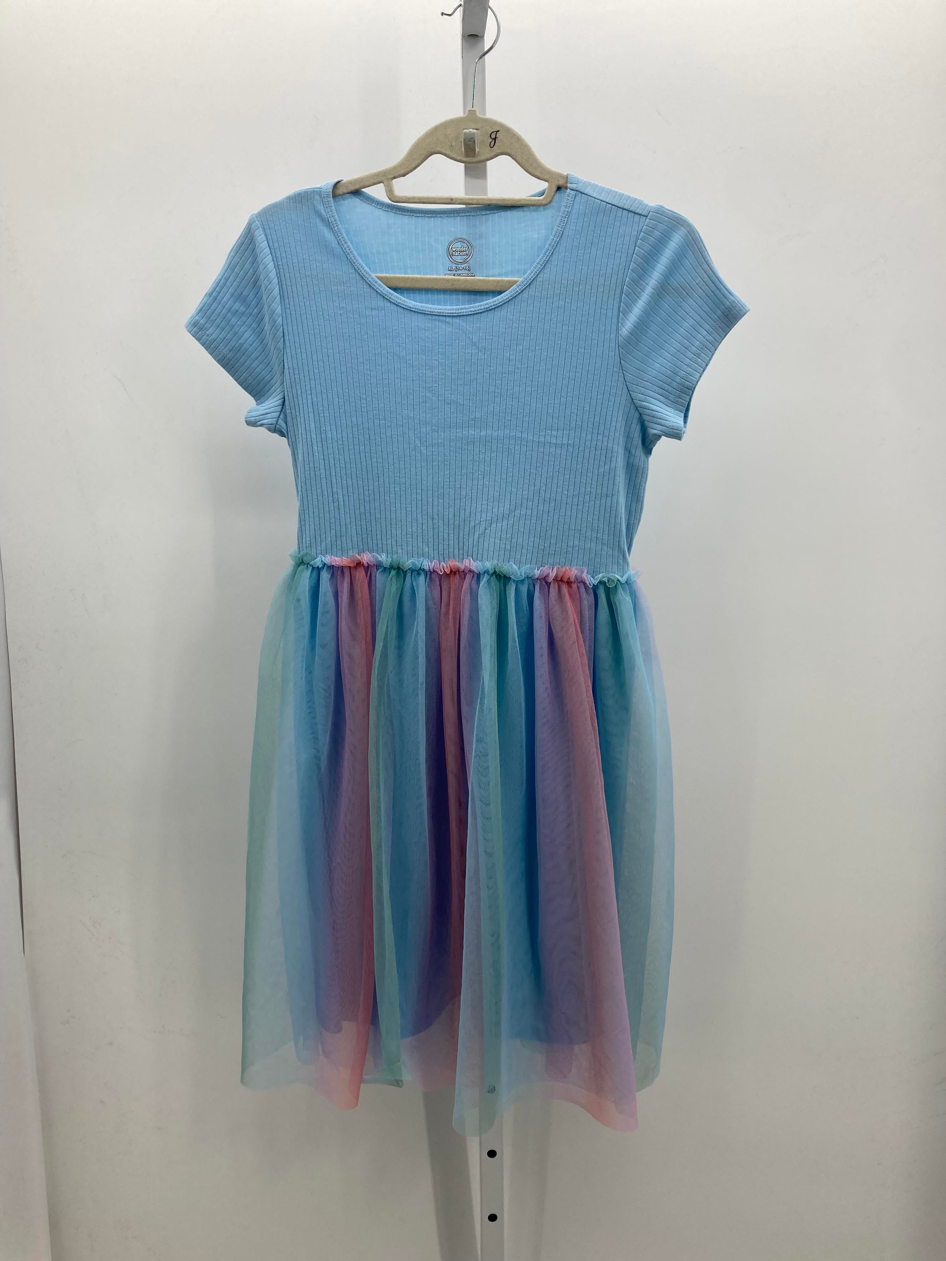 Wonder Nation Size 14-16 Girls Short Sleeve Dress