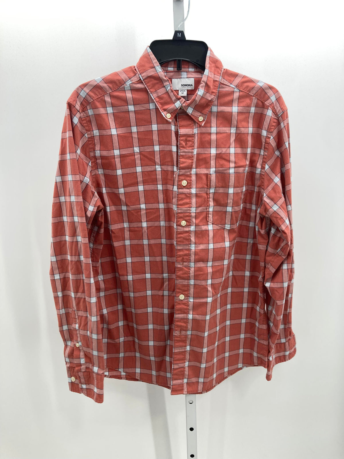 PLAID BTN DOWN