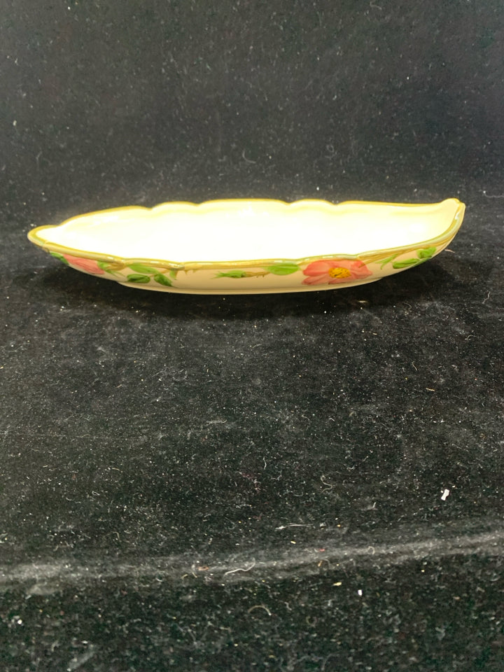 VTG OBLONG DESERT ROSE FRANCISCAN WARE TRAY.