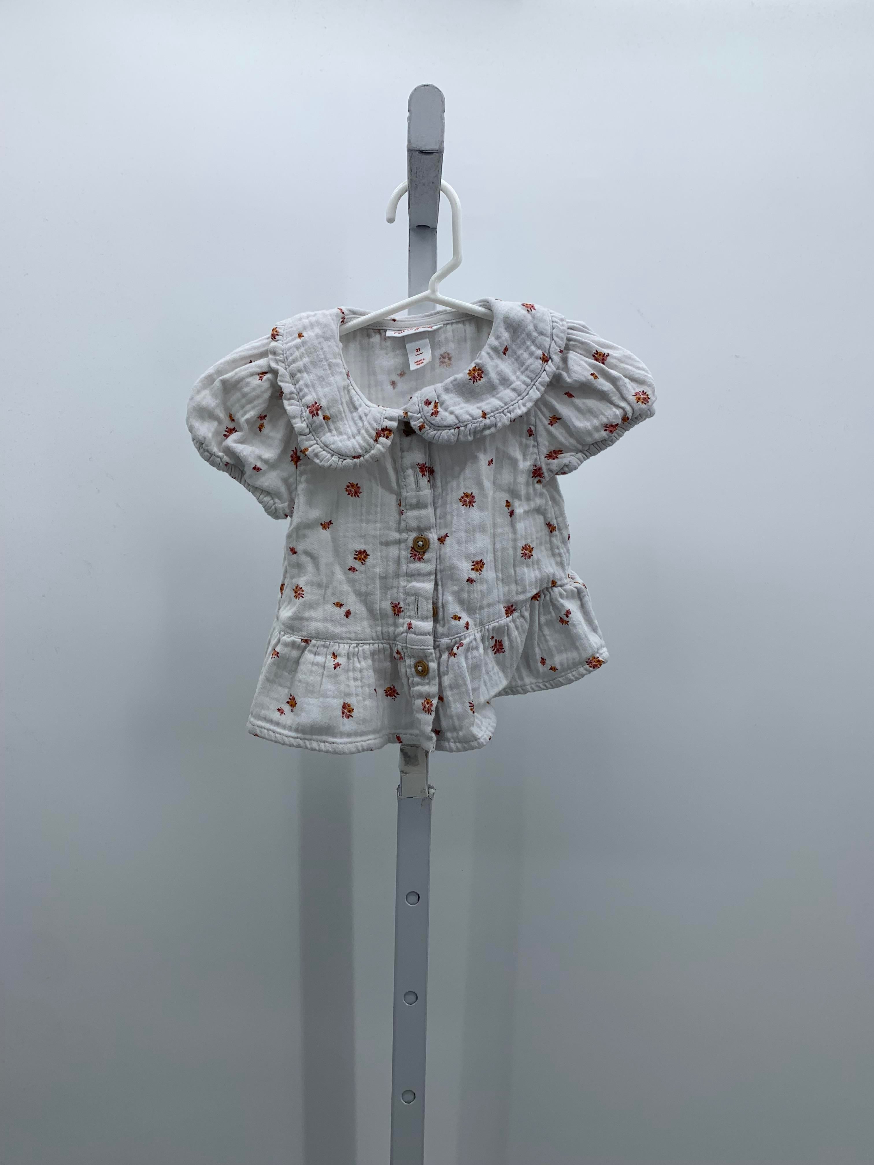 Cat & Jack Size 2T Girls Short Sleeve Shirt