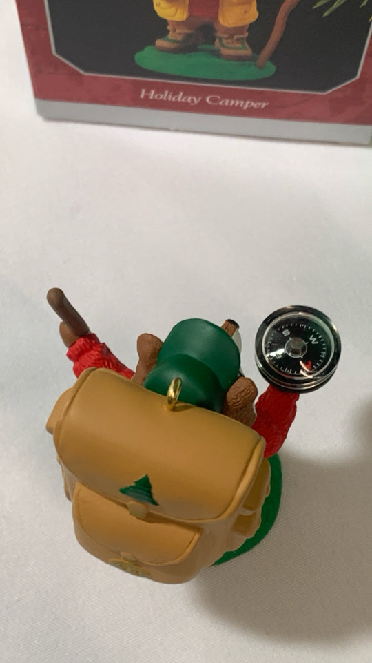 HALLMARK HOLIDAY CAMPER- CAMPING RACOON.