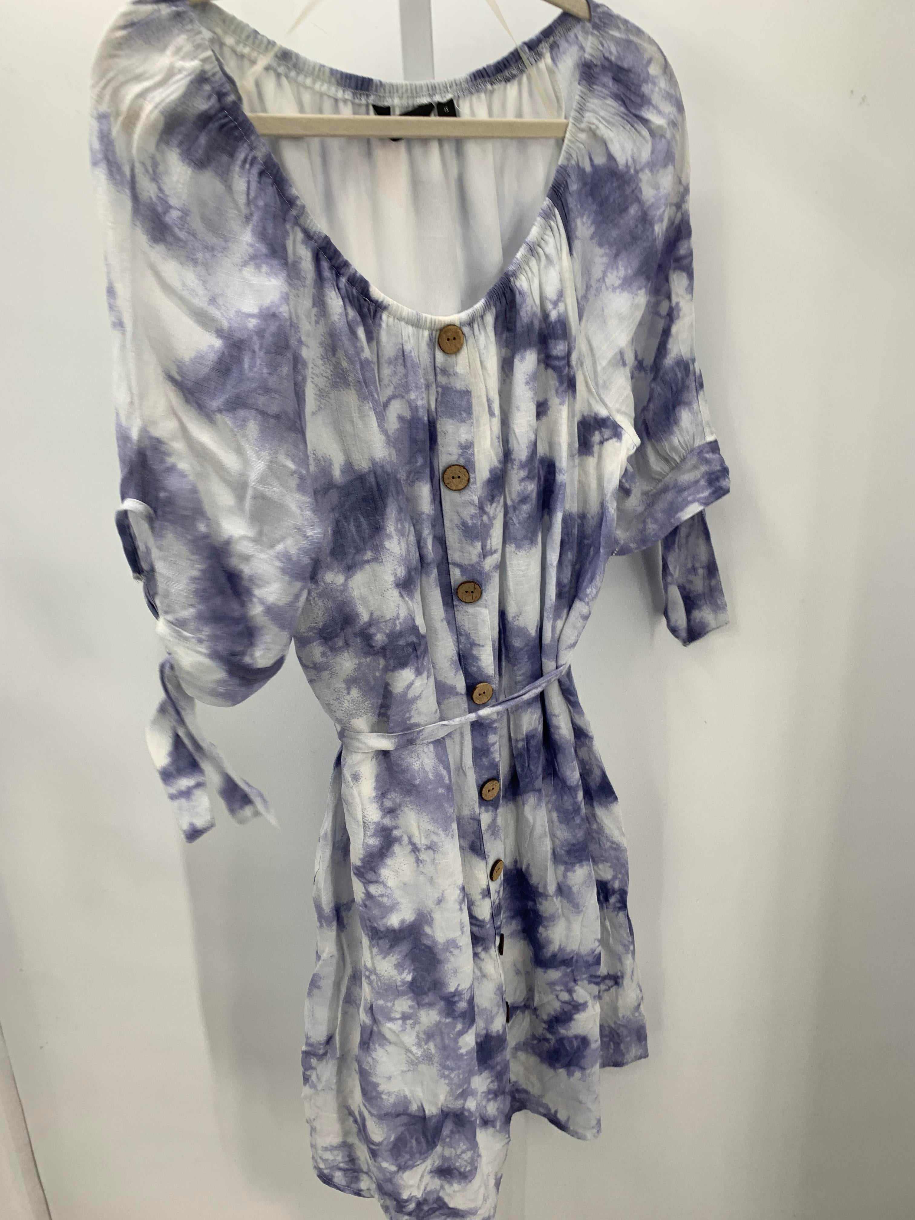 Size 1X Womens Short Sleeve Dress