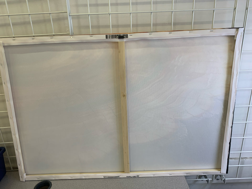 WOOD SLAB CANVAS WALL ART.