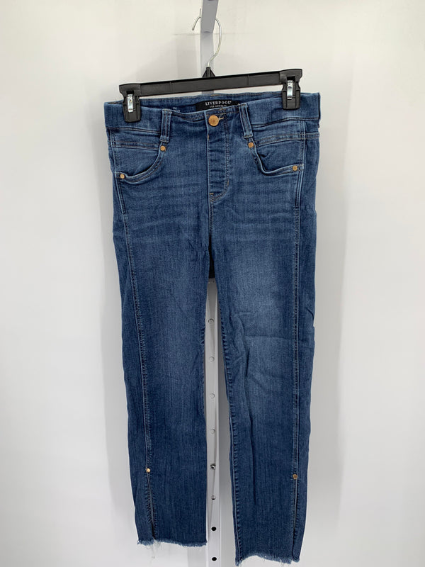 Liverpool Size 6 Misses Cropped Jeans