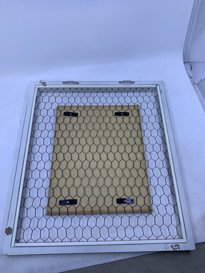 CHICKEN WIRE BACK THERE'S NO PLACE IN WHITE FRAME WALL ART.