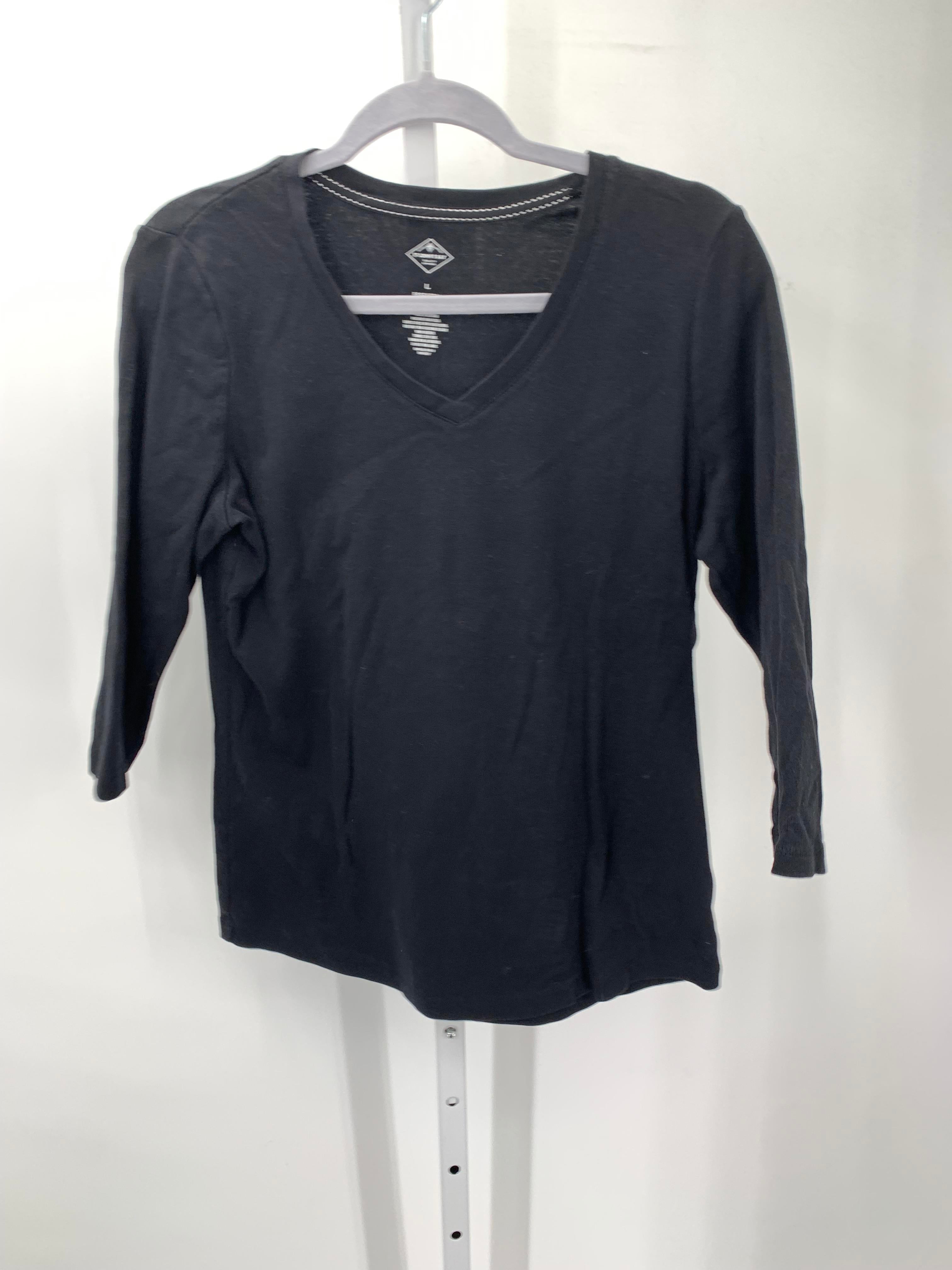 St. Johns Bay Size Large Misses 3/4 Sleeve Shirt