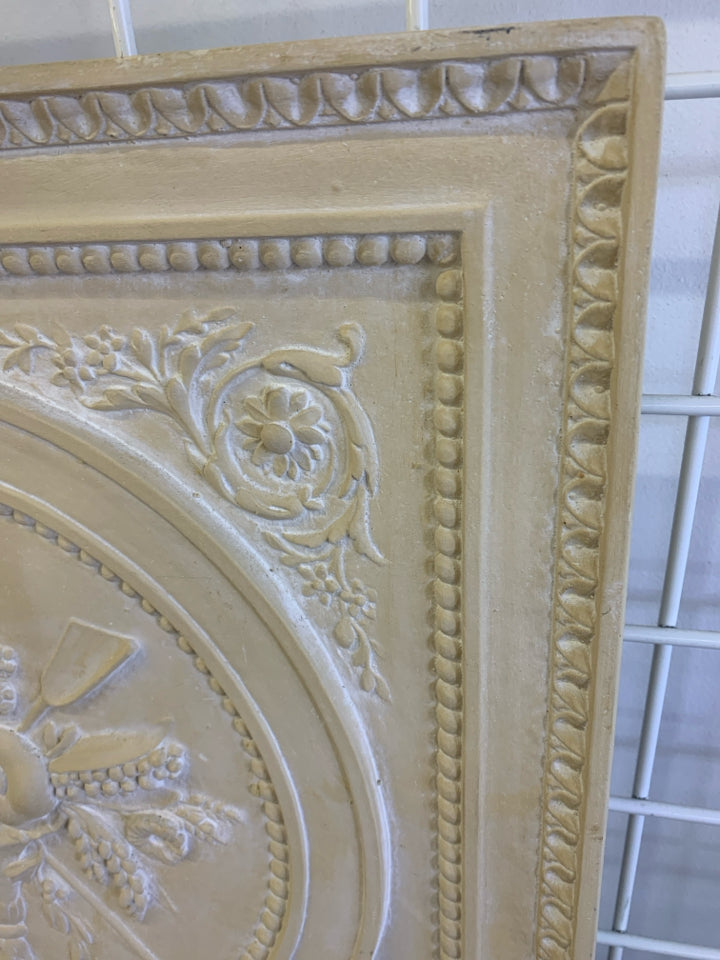 FAUX STONE PLASTER FRUIT DESIGN WALL-HANGING.