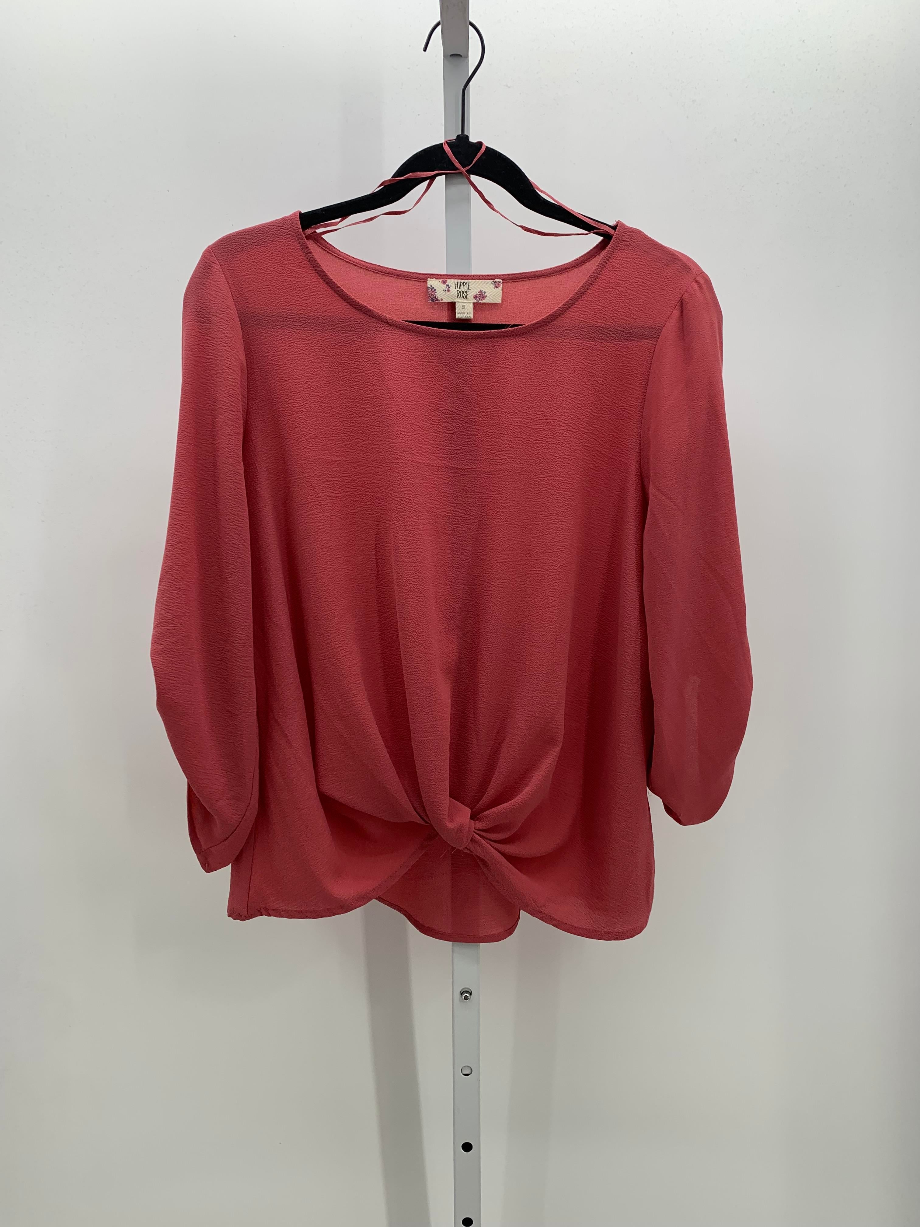 Hippie Rose Size Small Juniors 3/4 Sleeve Shirt