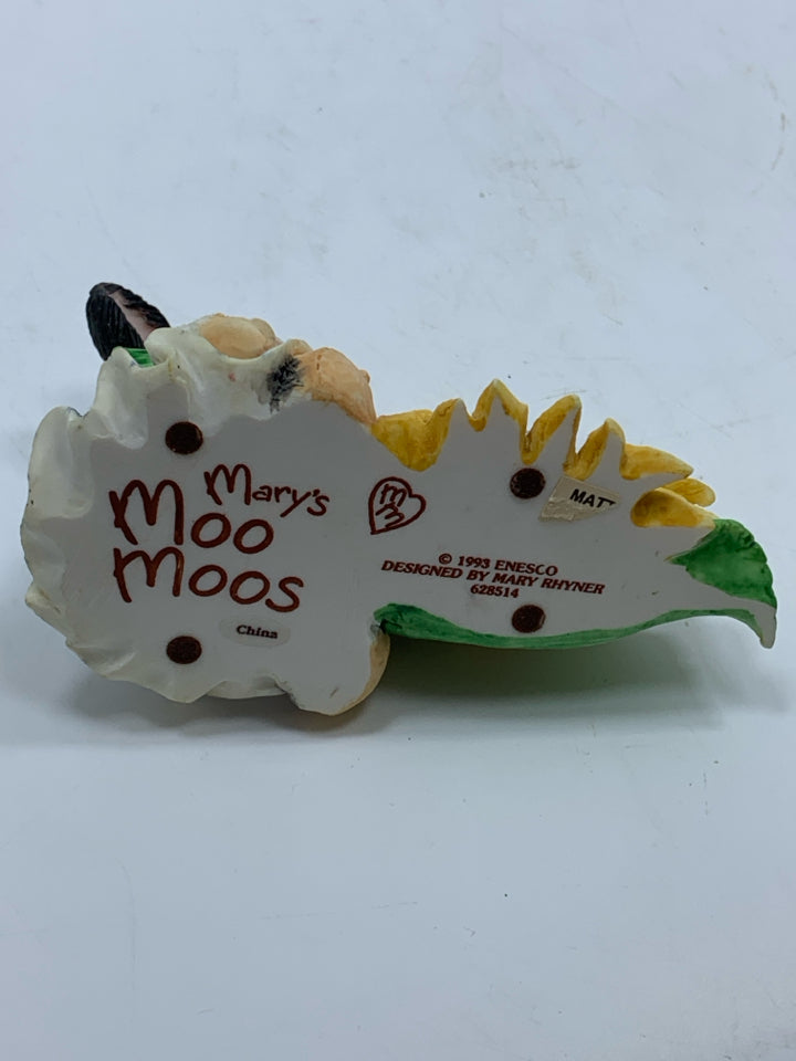 MARY MOOS COW AND SUNFLOWER.