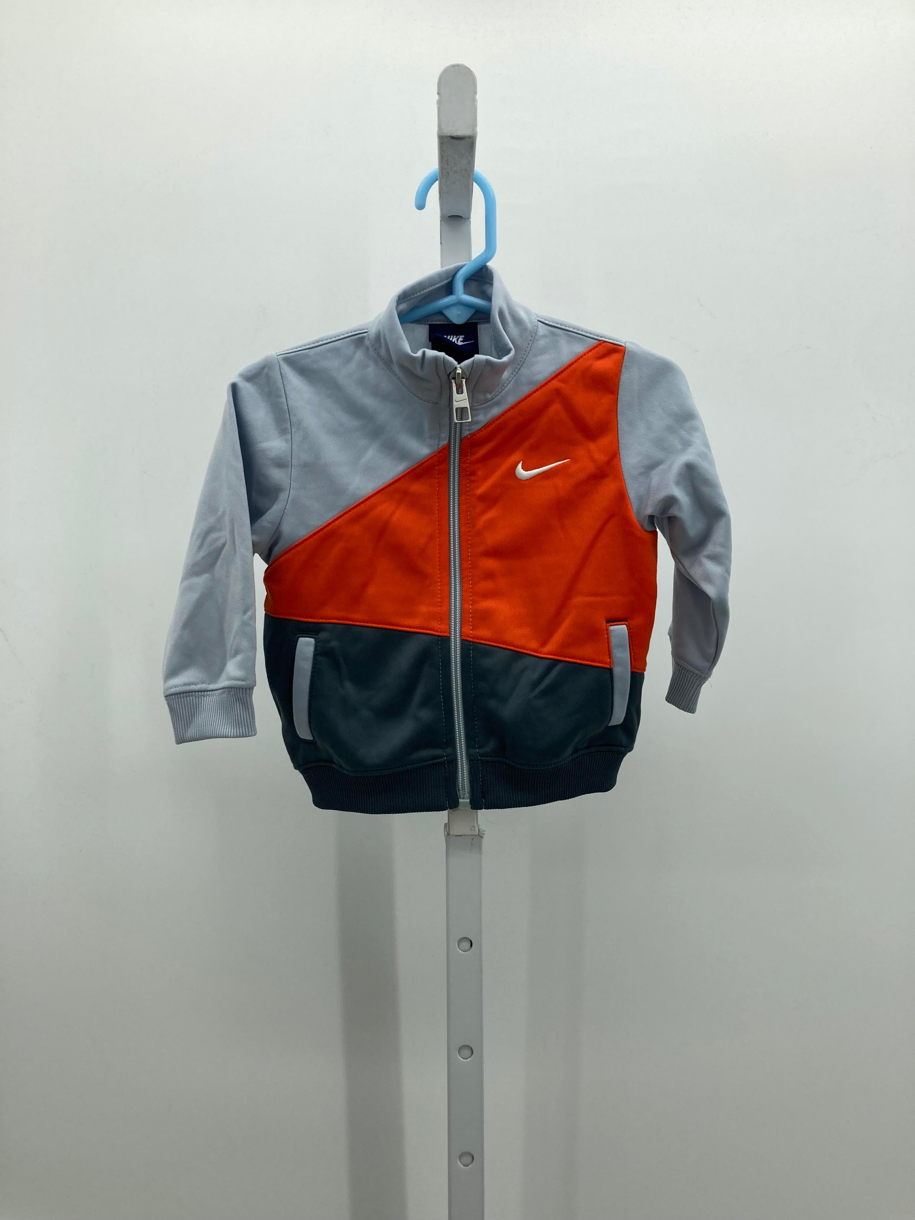 ORANGE ZIP UP KNIT