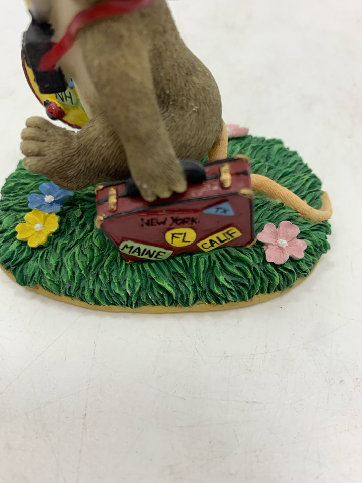 "VISITING FRIENDS BOTH NEAR AND FAR" CHARMING TAILS FIGURINE.