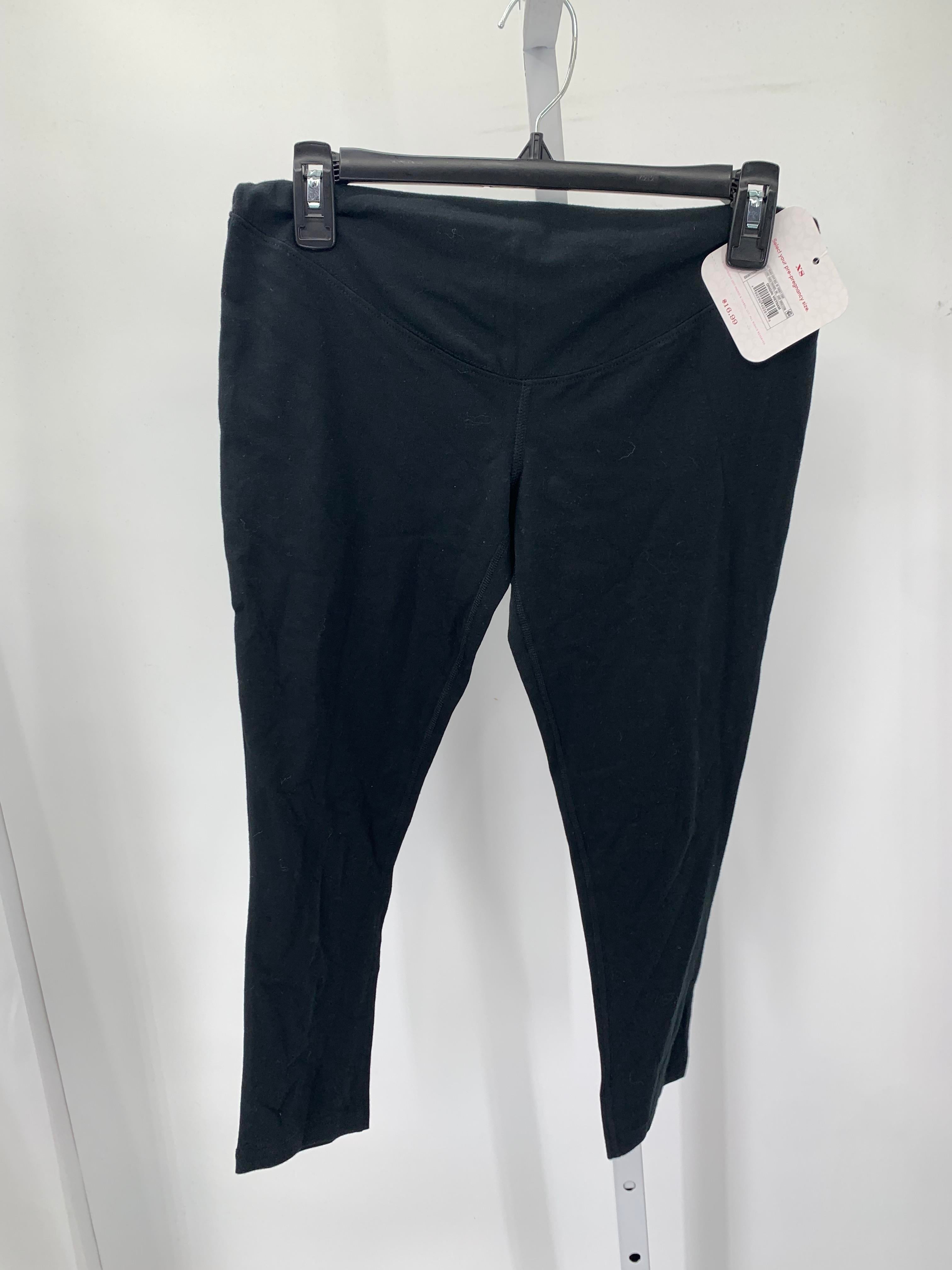 Isabel Black Size X Small Maternity Pants