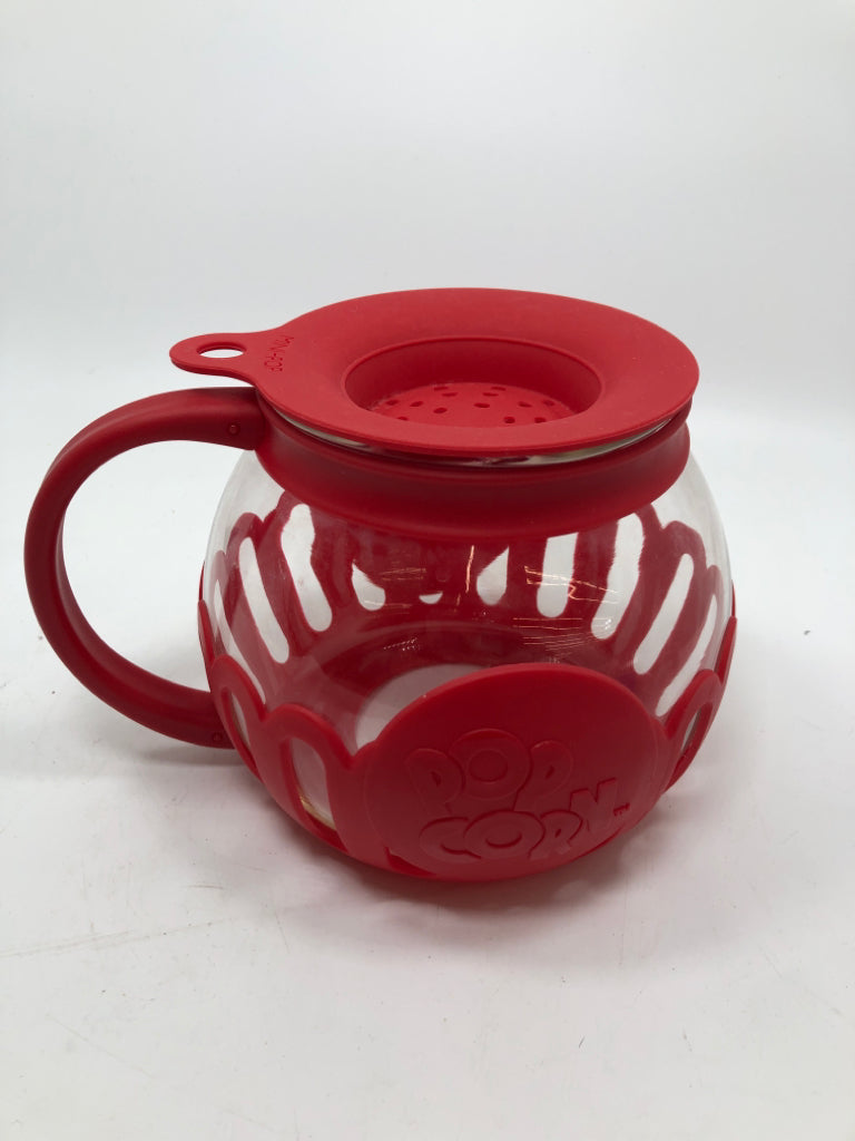RED MINI-POP MICROWAVE POPPER.