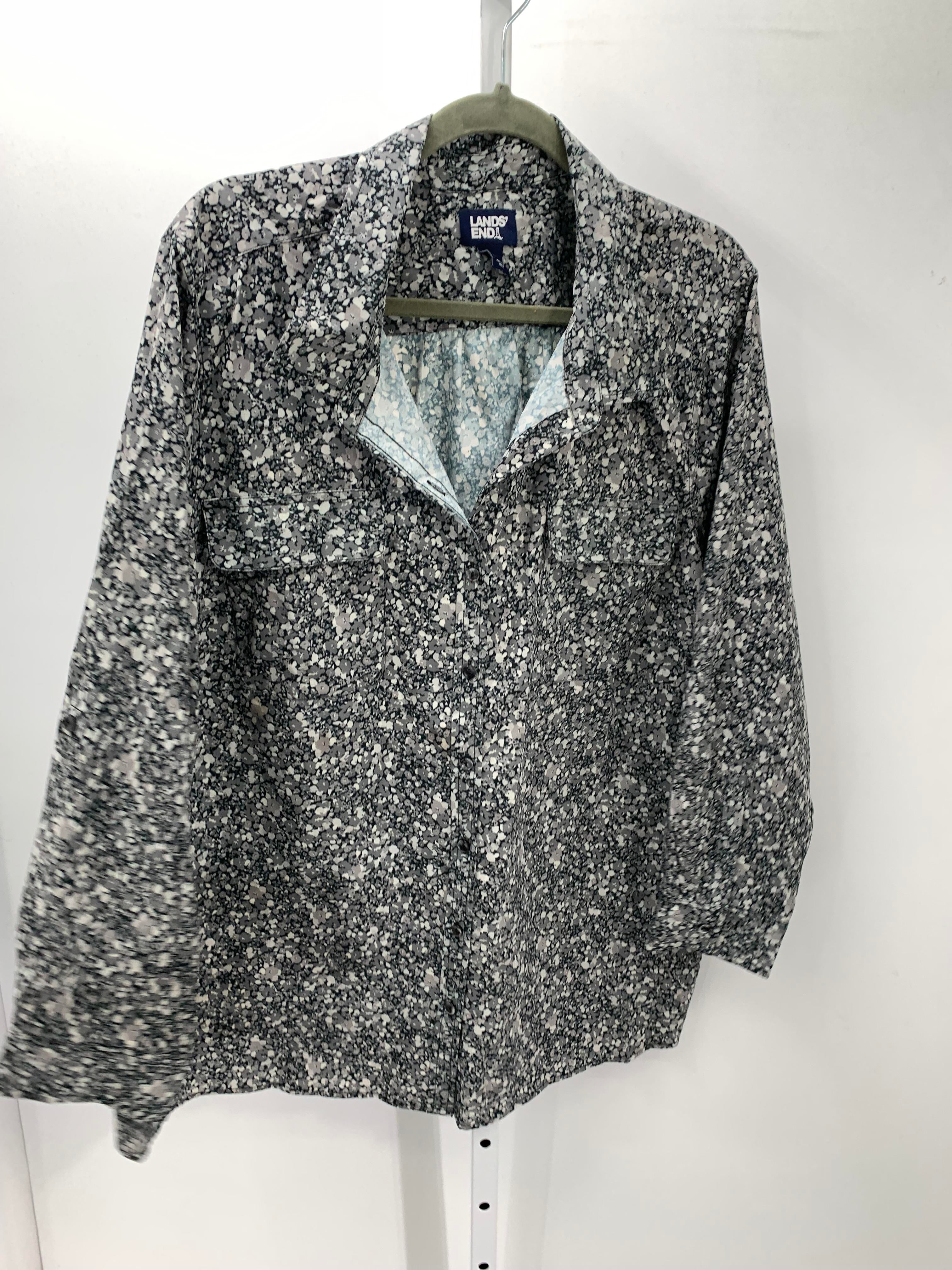 Lands End Size 3X Womens Long Sleeve Shirt