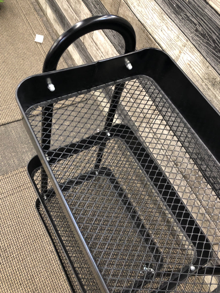 3-TIER BLACK ART-CART.