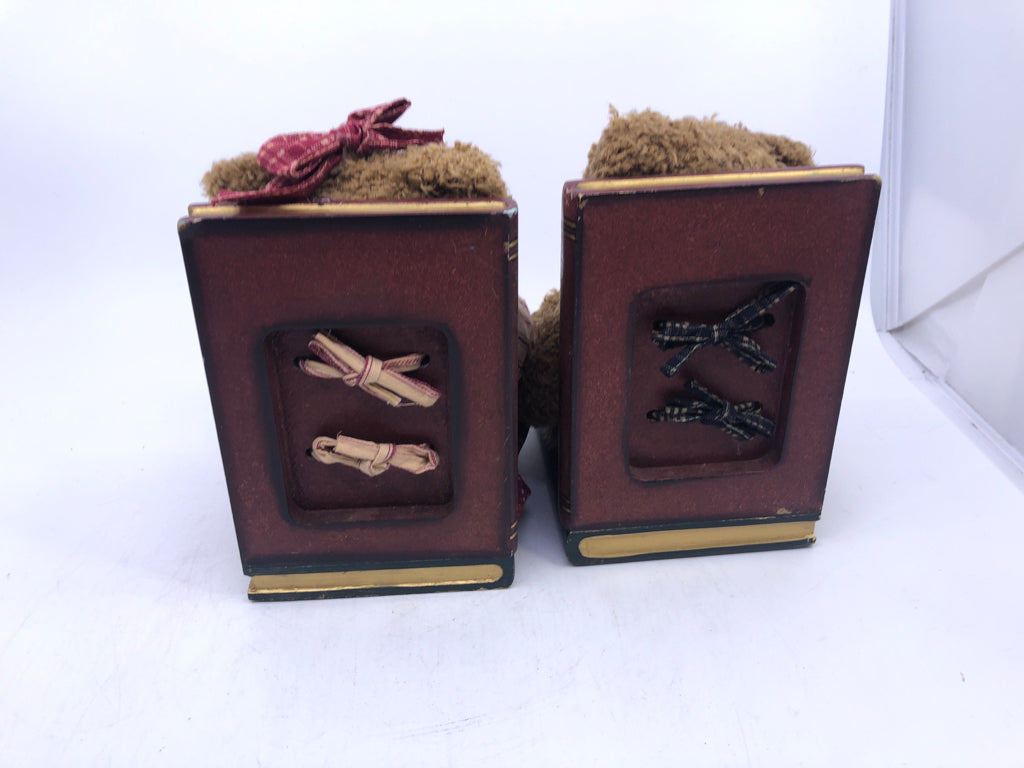 BOOKS/BEARS BOOKENDS "BOOKS ARE FUN"