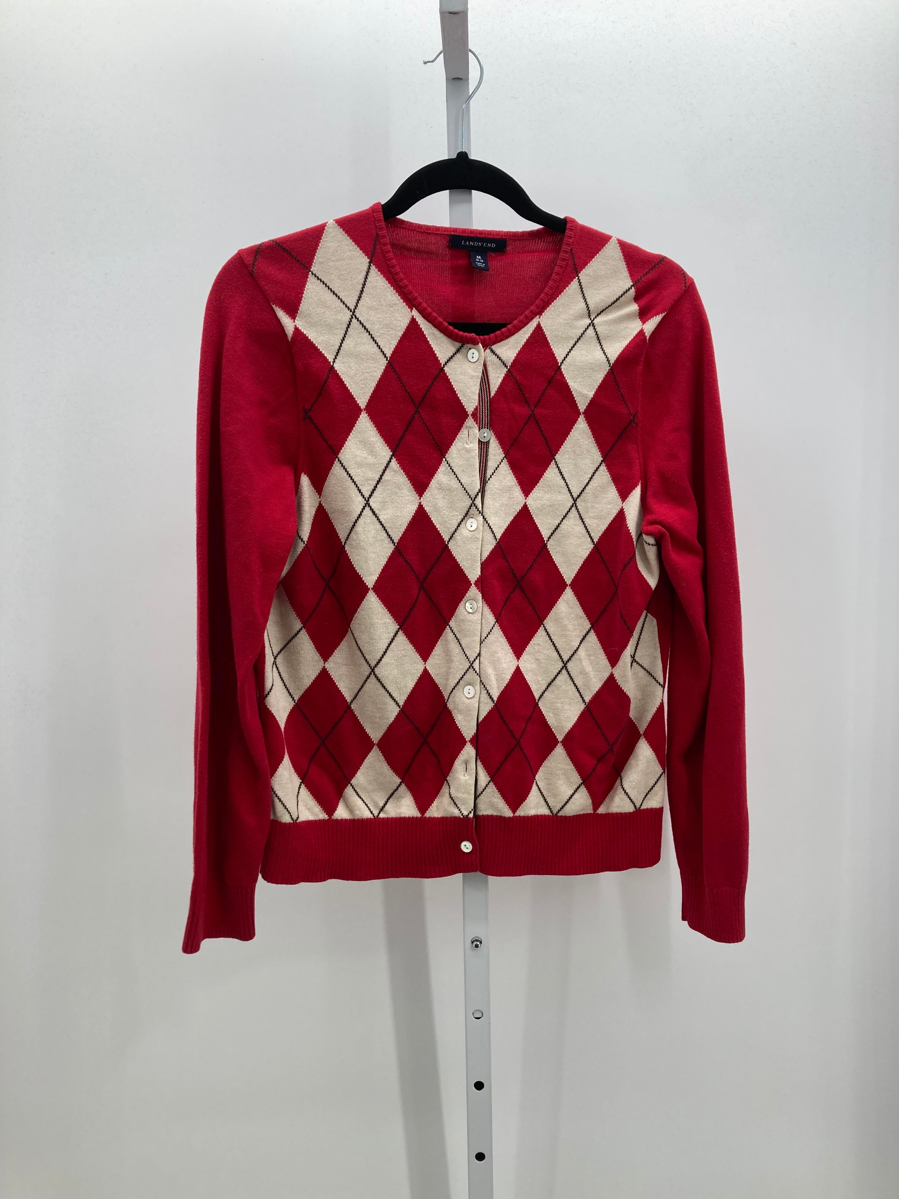 Lands End Size Medium Misses Long Slv Sweater