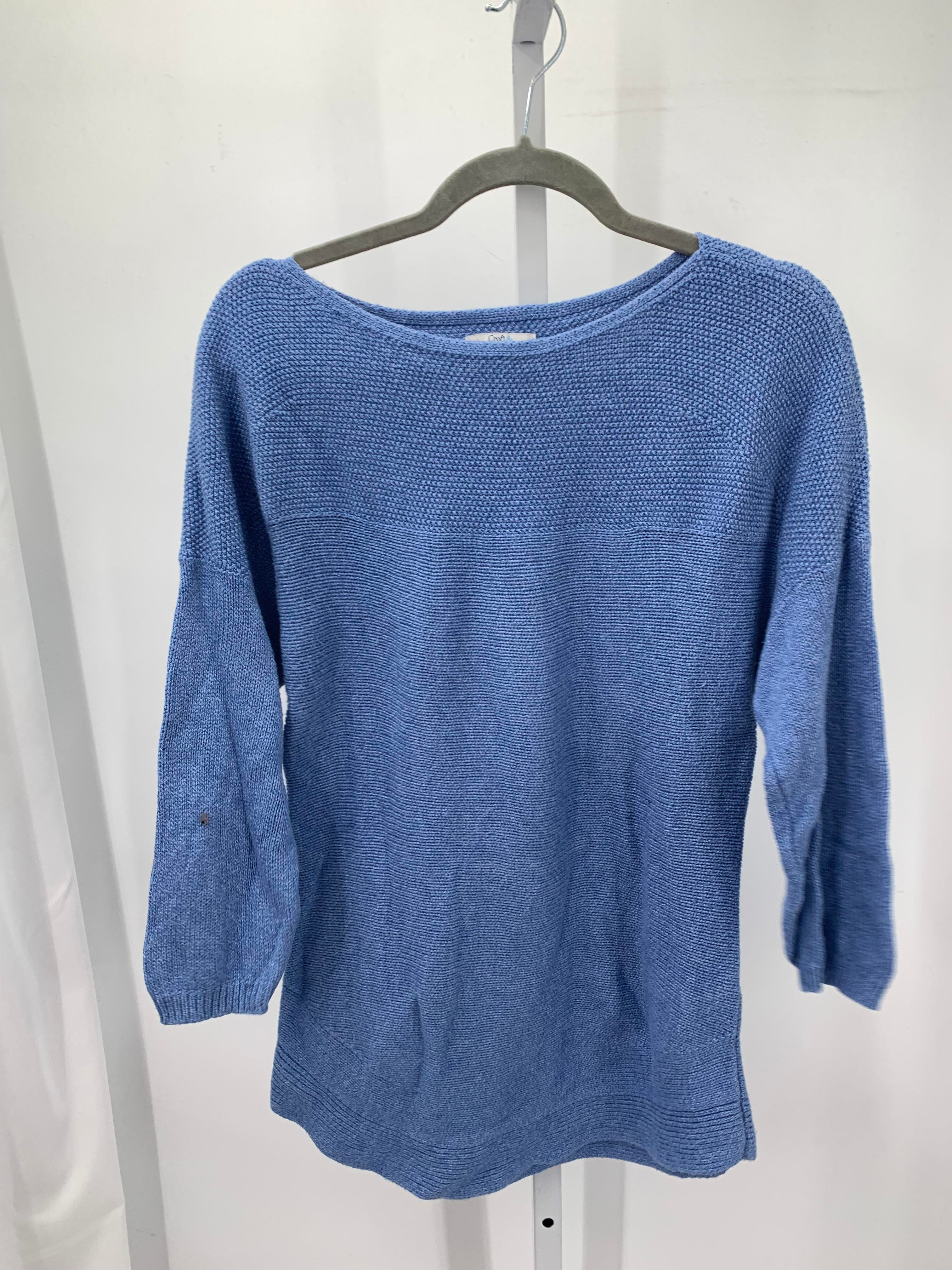 Croft & Barrow Size Large Misses 3/4 Sleeve Sweater