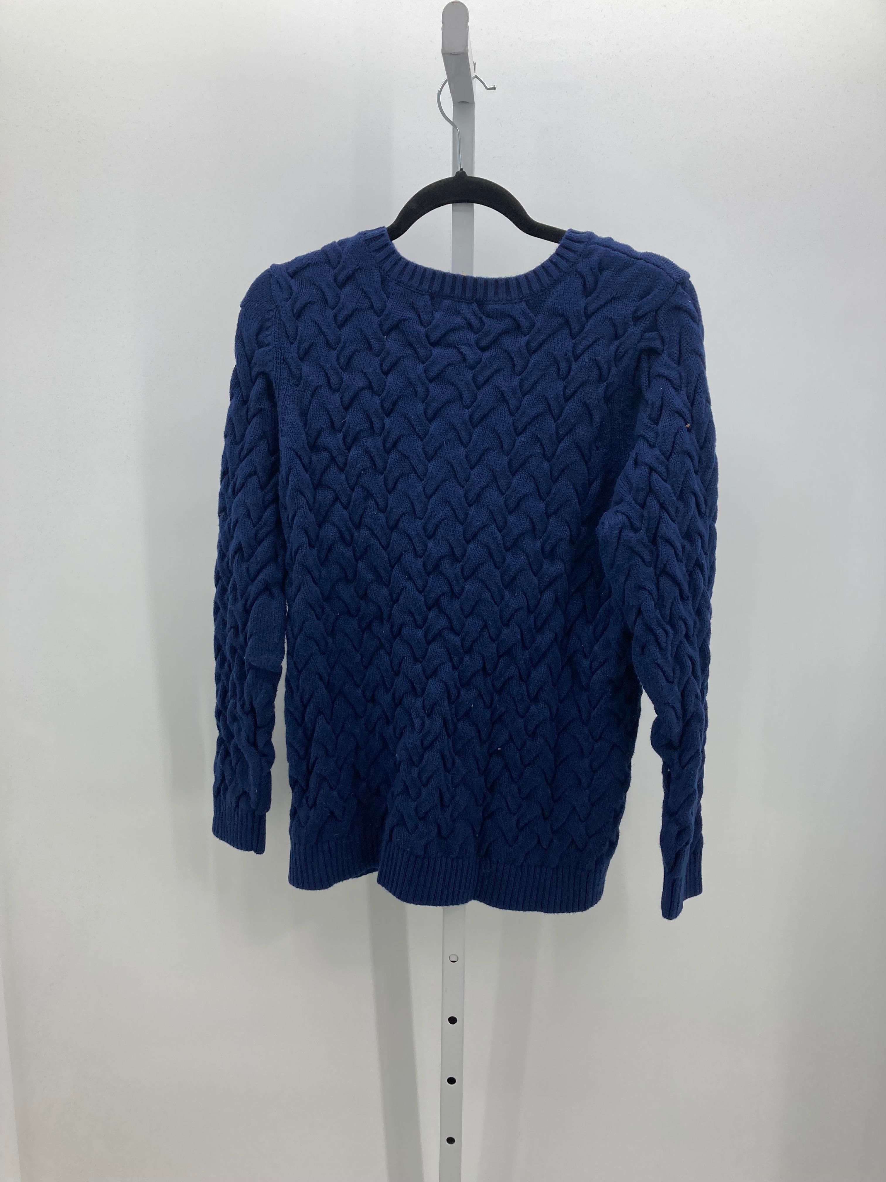 Lands End Size Large Misses Long Slv Sweater