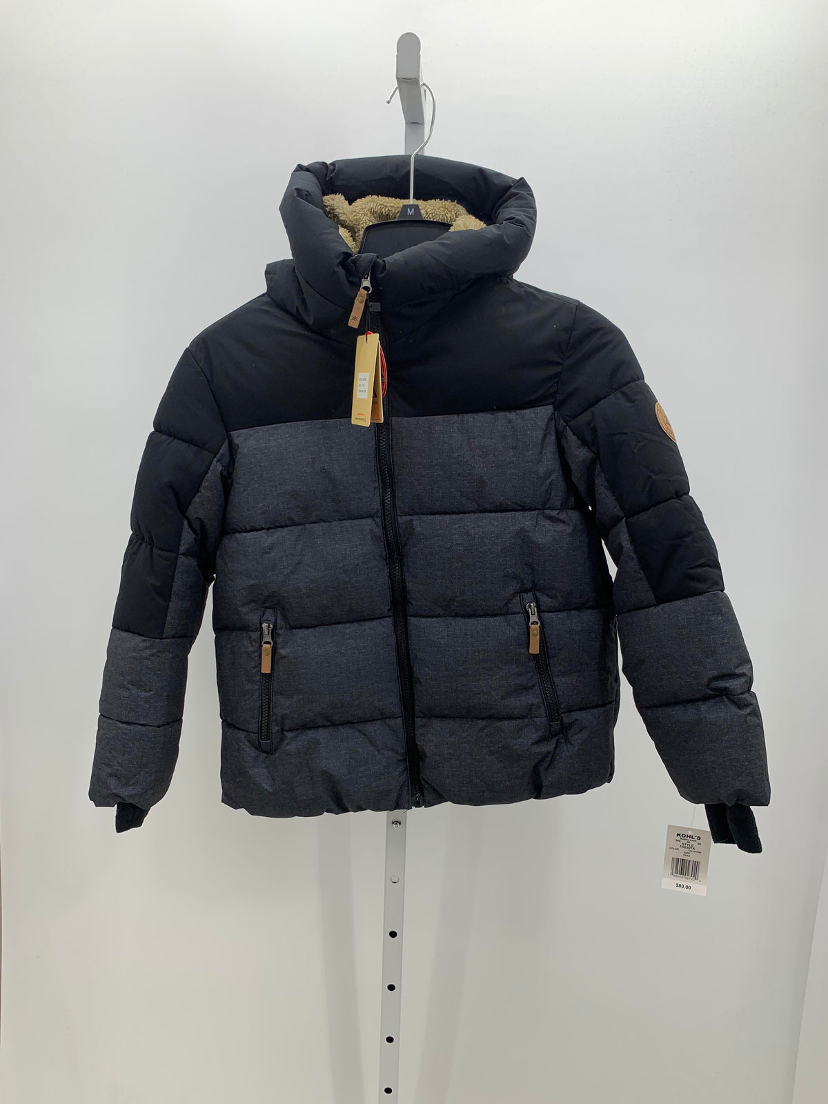 NEW FLEECE LINED FAUX FUR PUFF JACKET