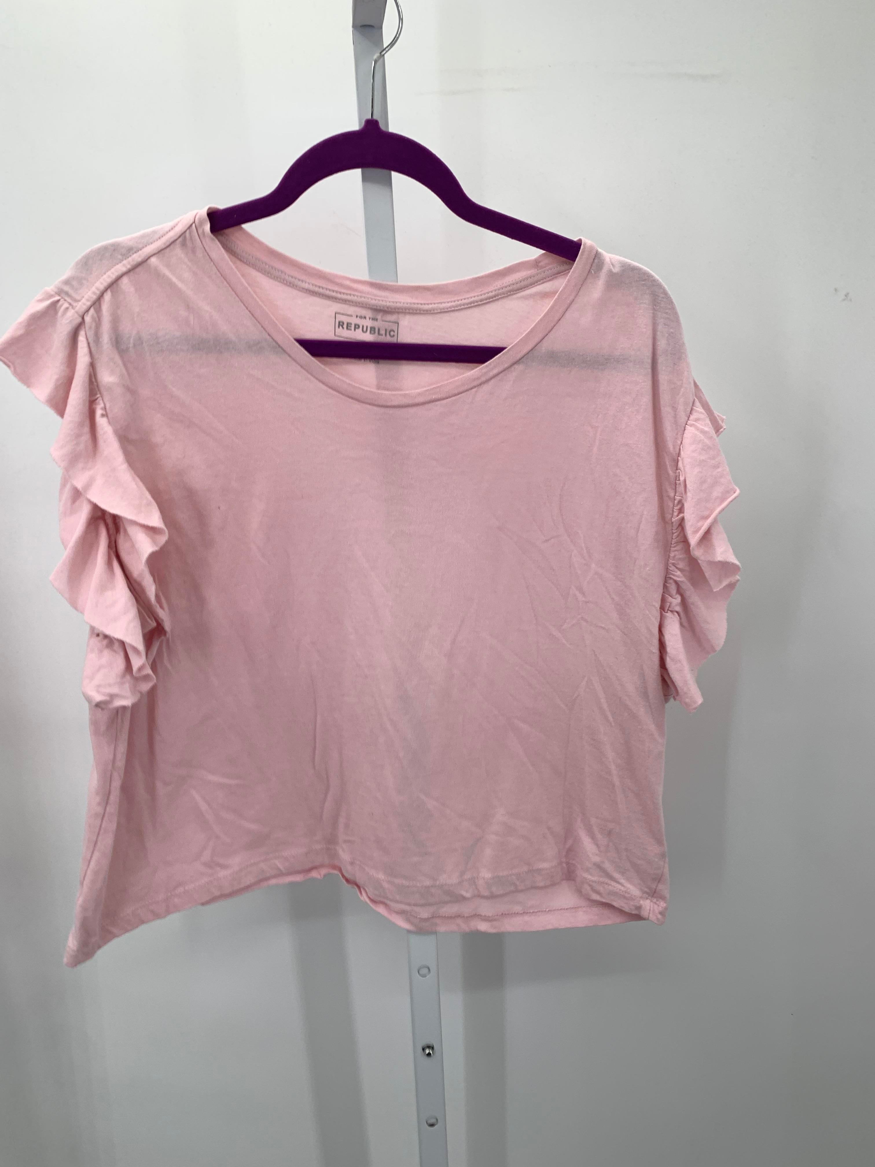 For The Republic Size Large Juniors Short Sleeve Shirt
