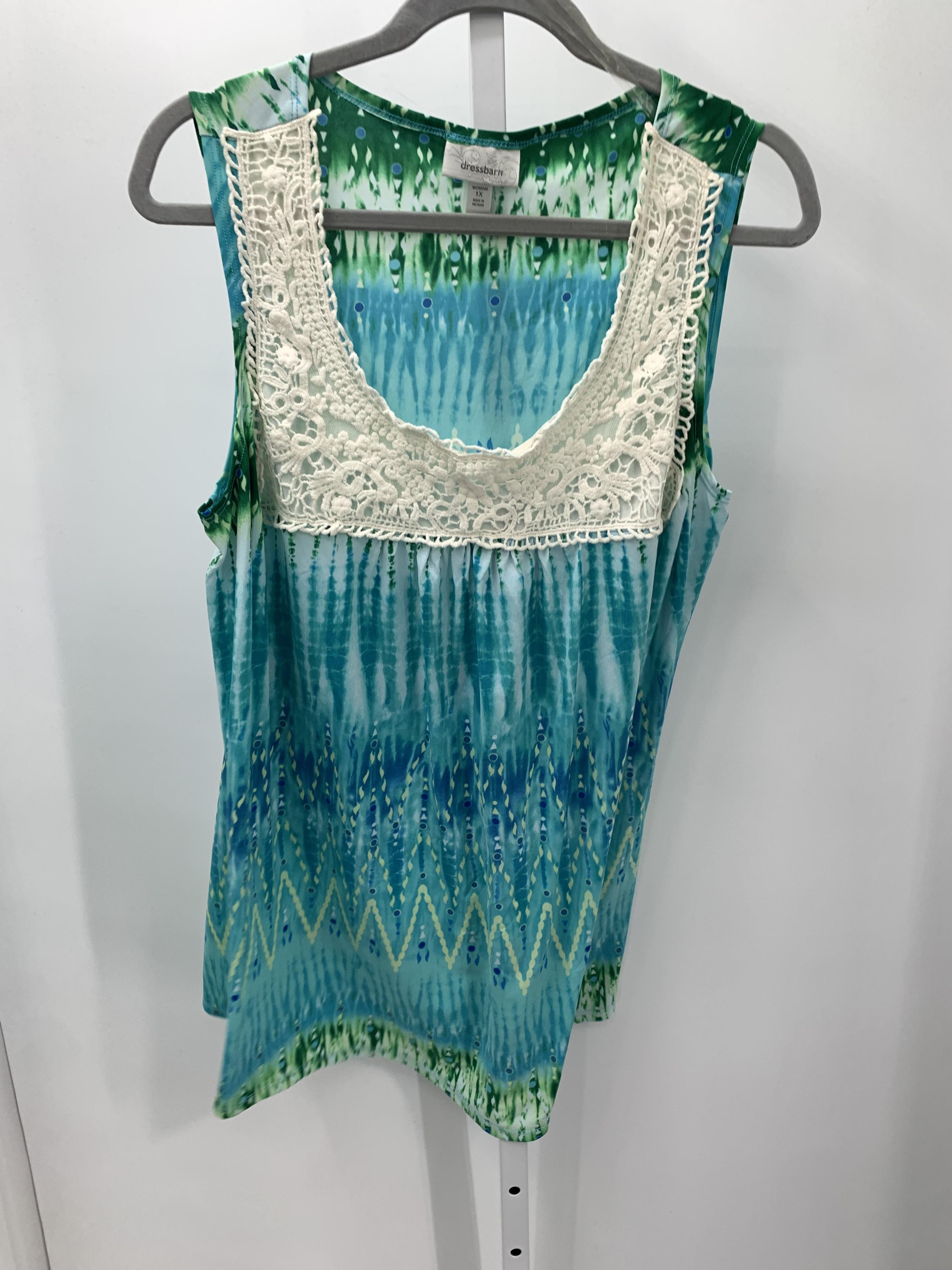 Dress Barn Size 1X Womens Sleeveless Shirt