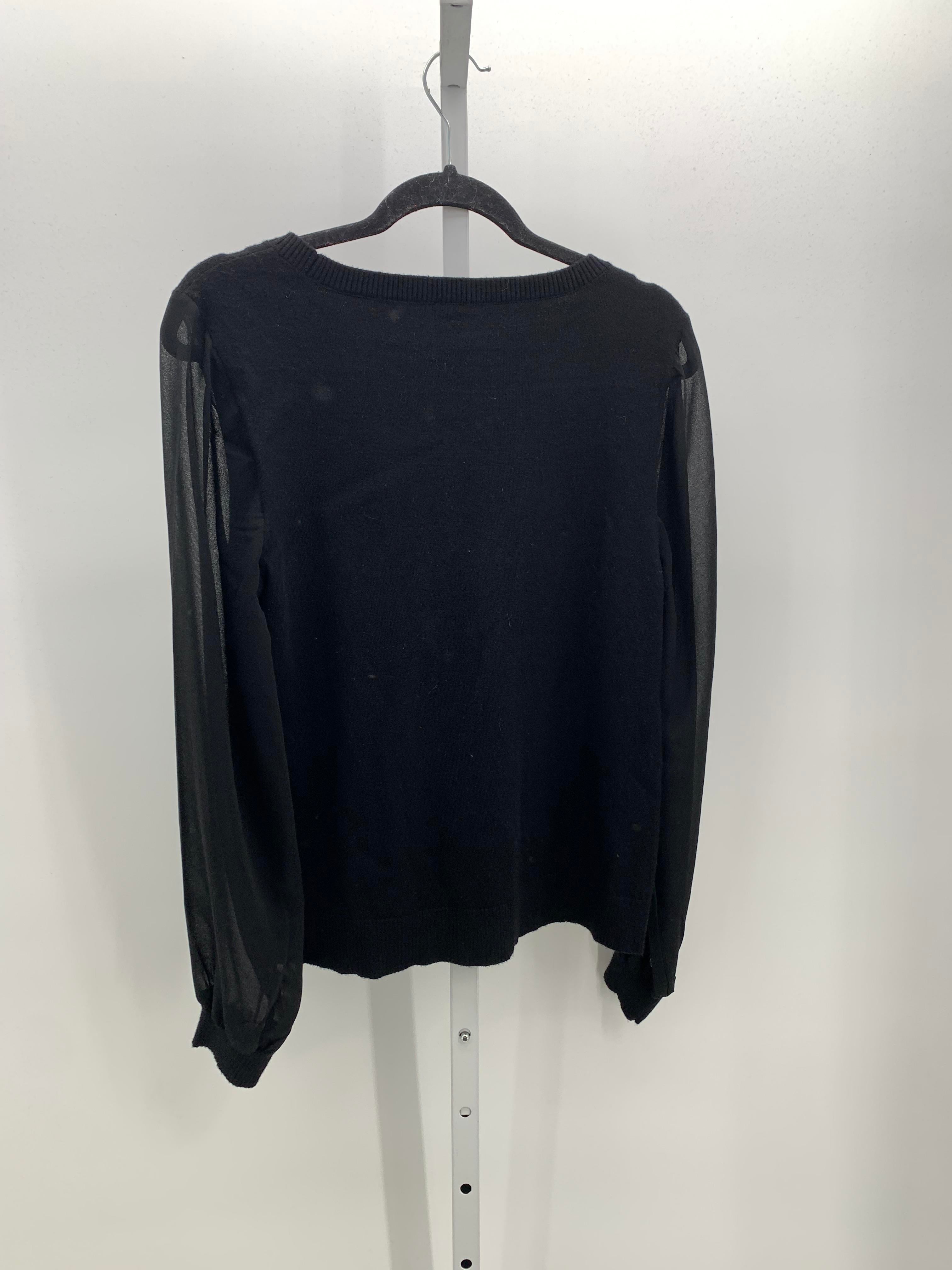 Halston Size Large Misses Long Slv Sweater