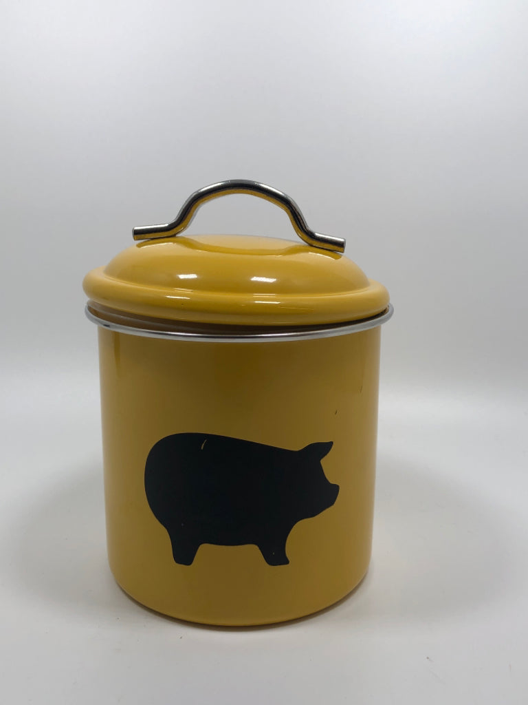 METAL PIG CANISTER W/LID.
