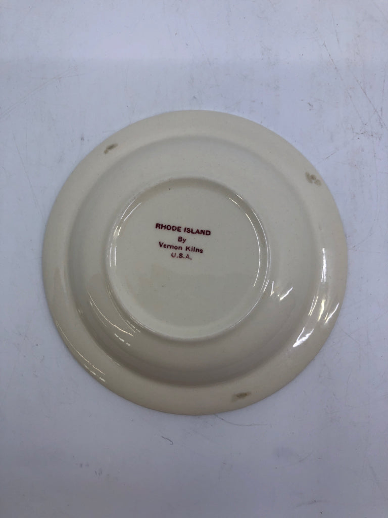 VTG RHODE ISLAND ASHTRAY VERNON KILNS.
