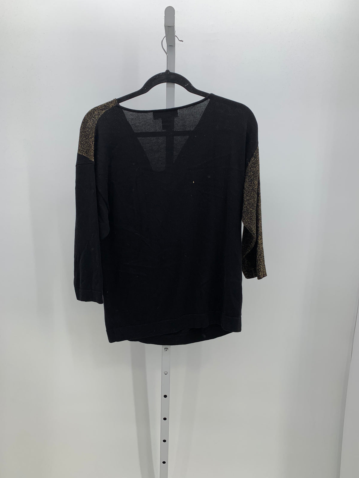 August Silk Size Medium Petite Petite 3/4 Sleeve Sweater