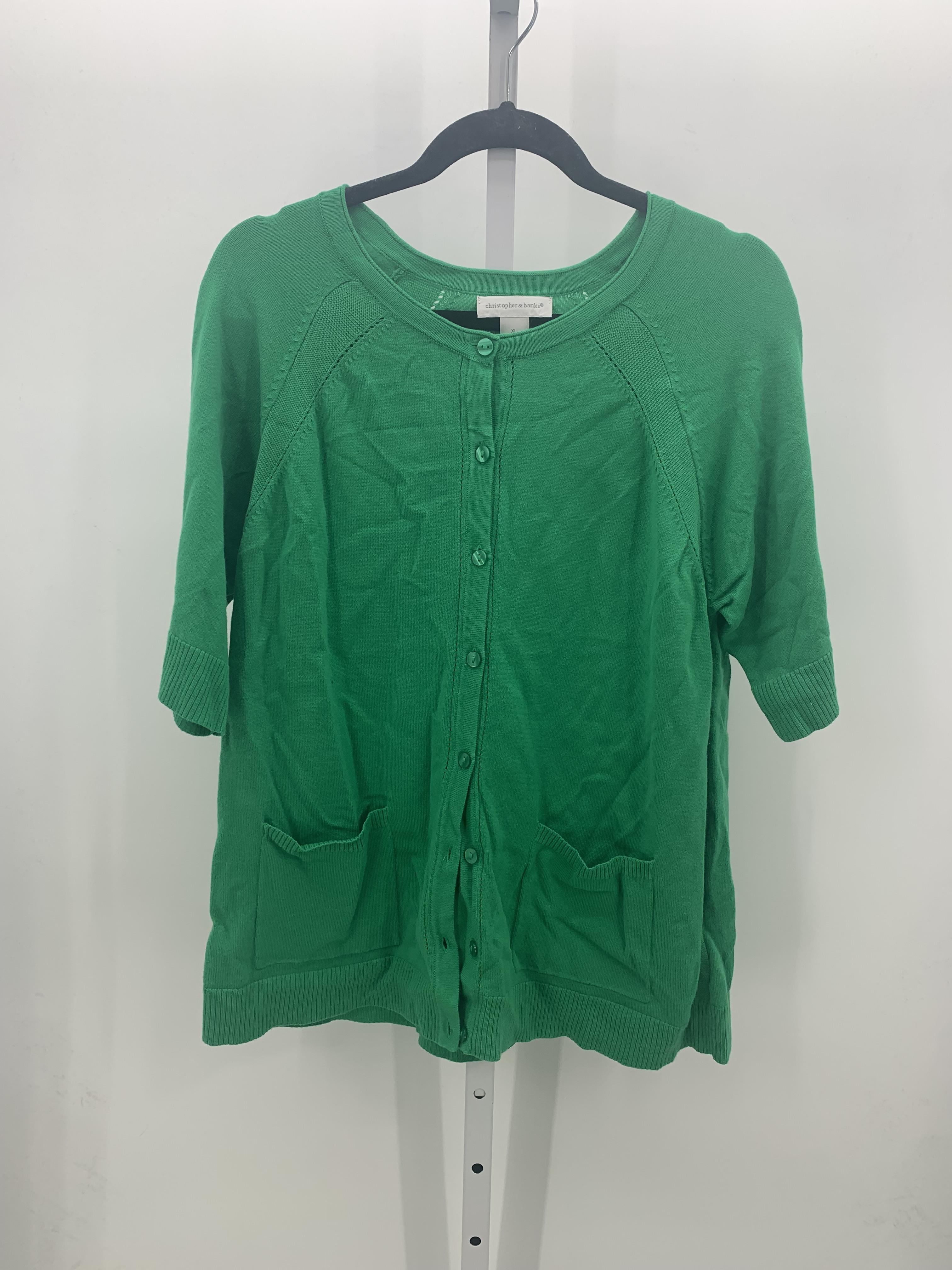 Christopher & Banks Size Extra Large Misses Short Slv Sweater