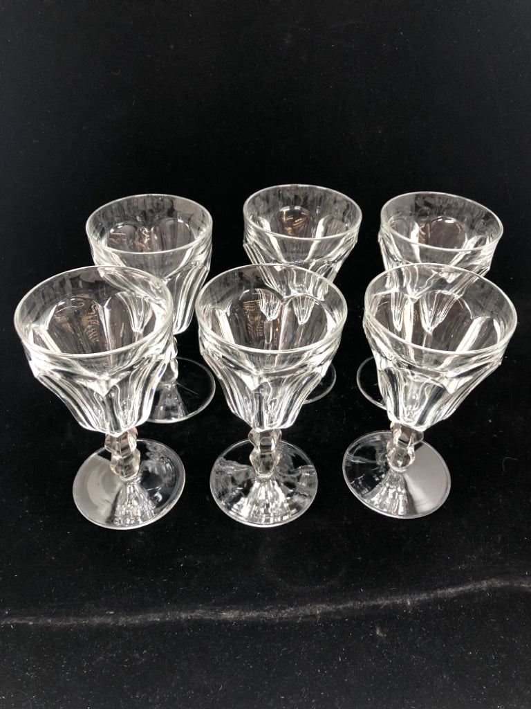 6 GLASS SUNDAE CUPS.