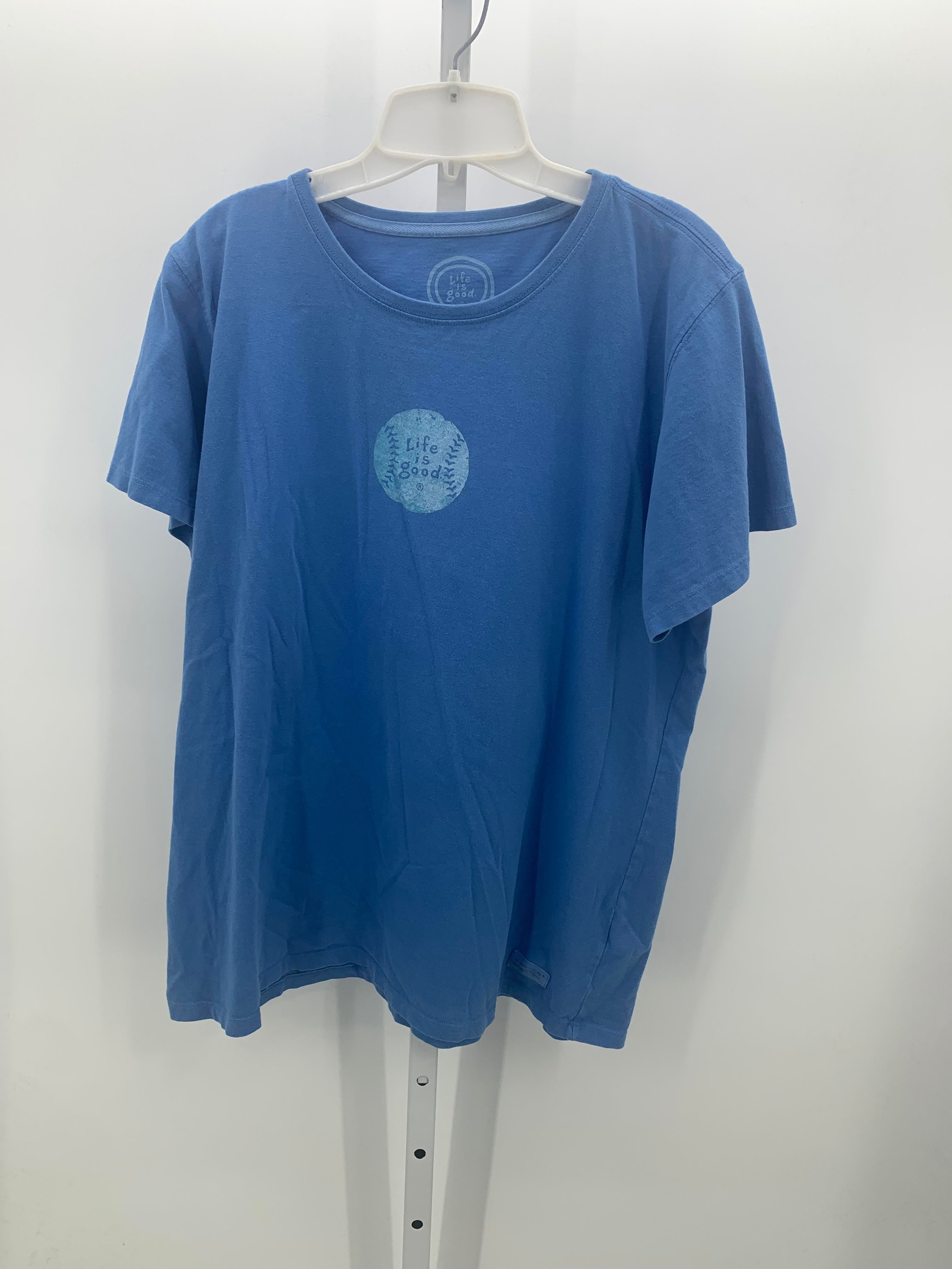 Life is Good Size Extra Large Misses Short Sleeve Shirt