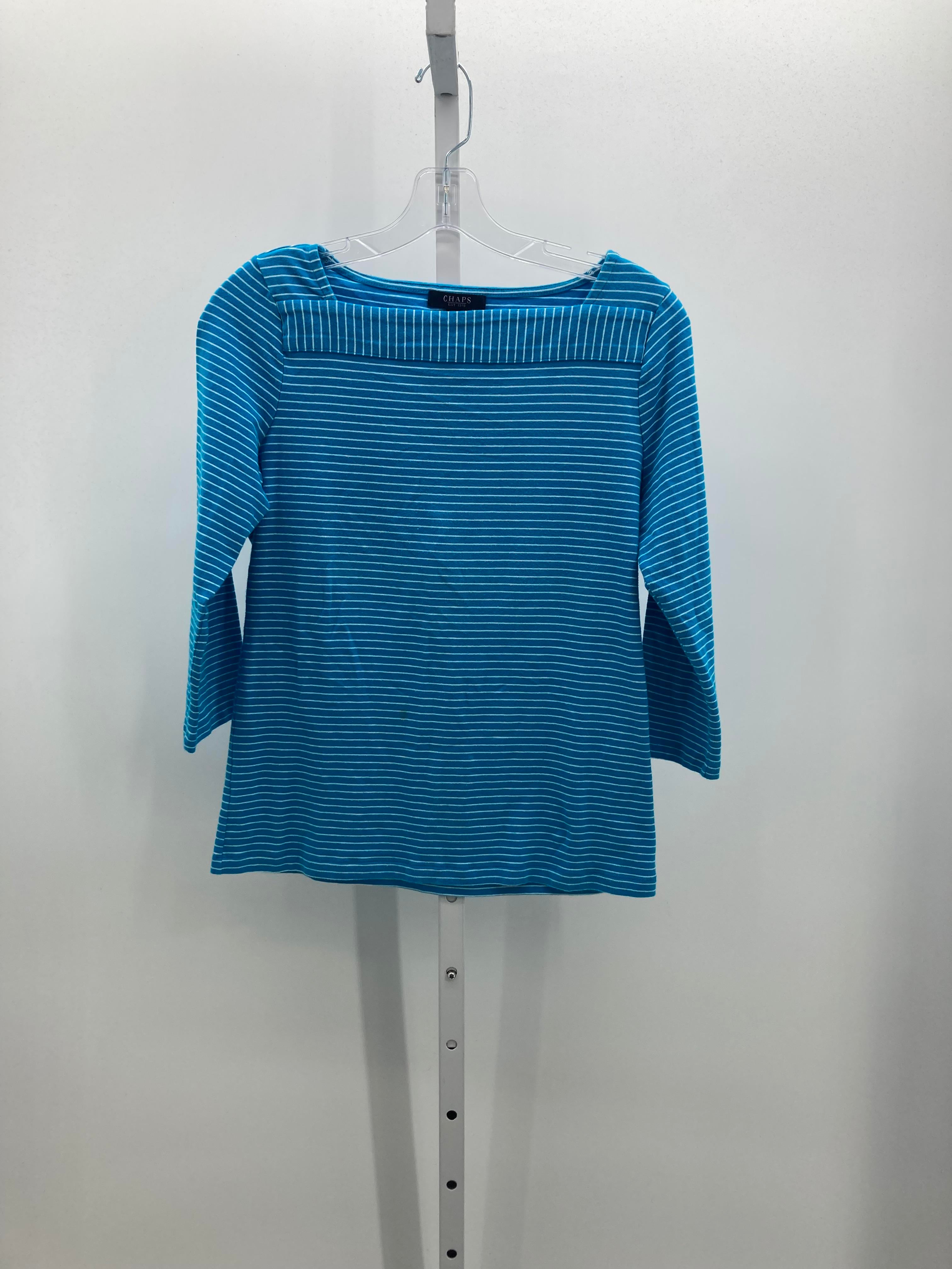 Chaps Size Medium Misses 3/4 Sleeve Shirt