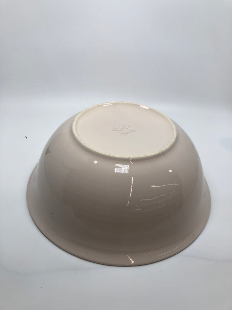 PFALTZGRAFF AURA PINK SERVING BOWL.
