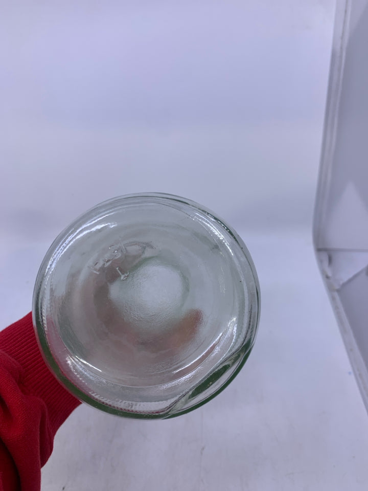 CLEAT GLASS PITCHER W/ EMBOSSED SINCE 1852.