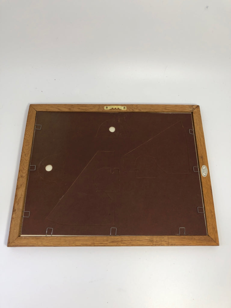 FRAMED BOATS & FISHING SHACK PRINT.