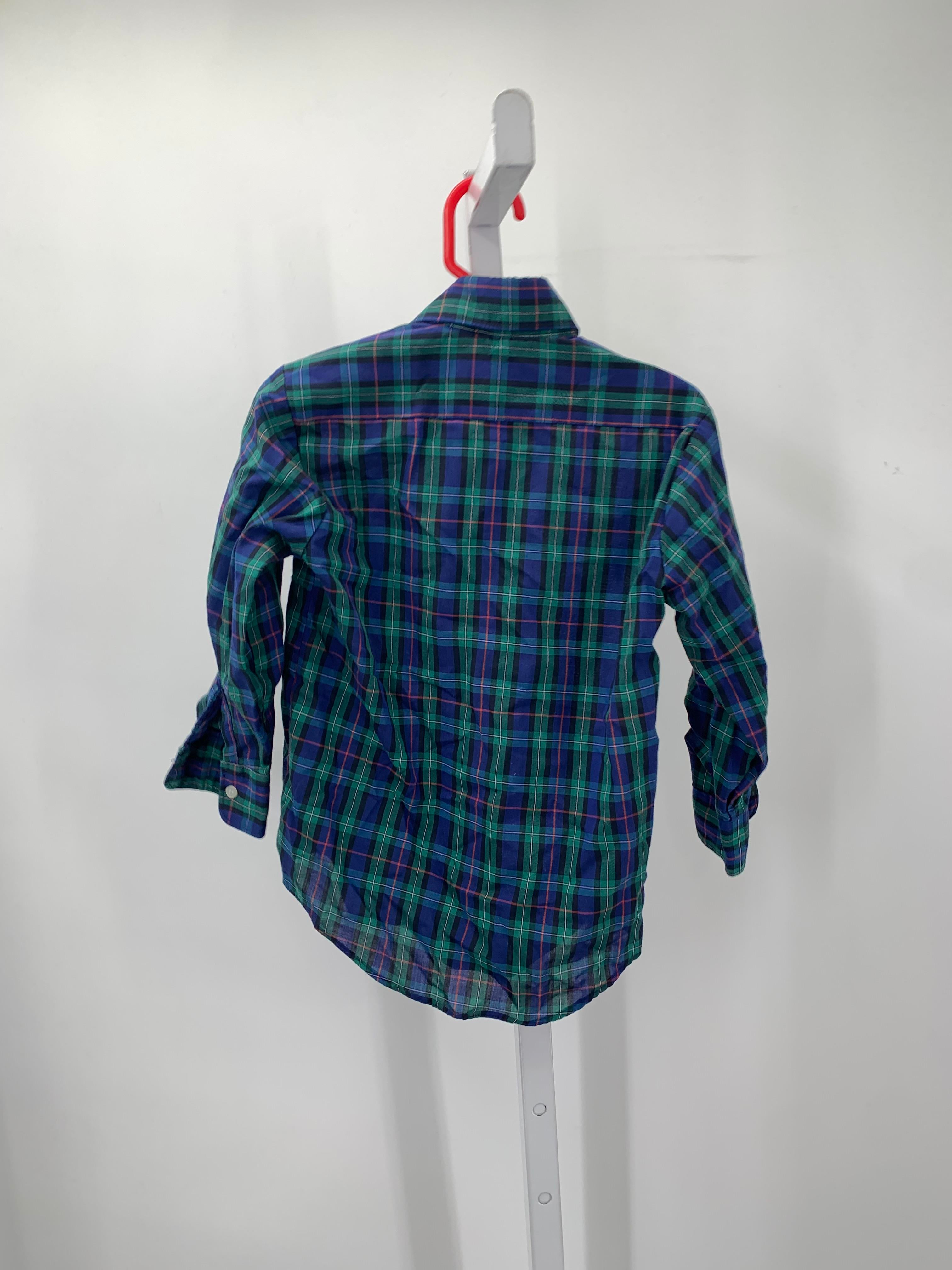 GREEN PLAID BTN DOWN