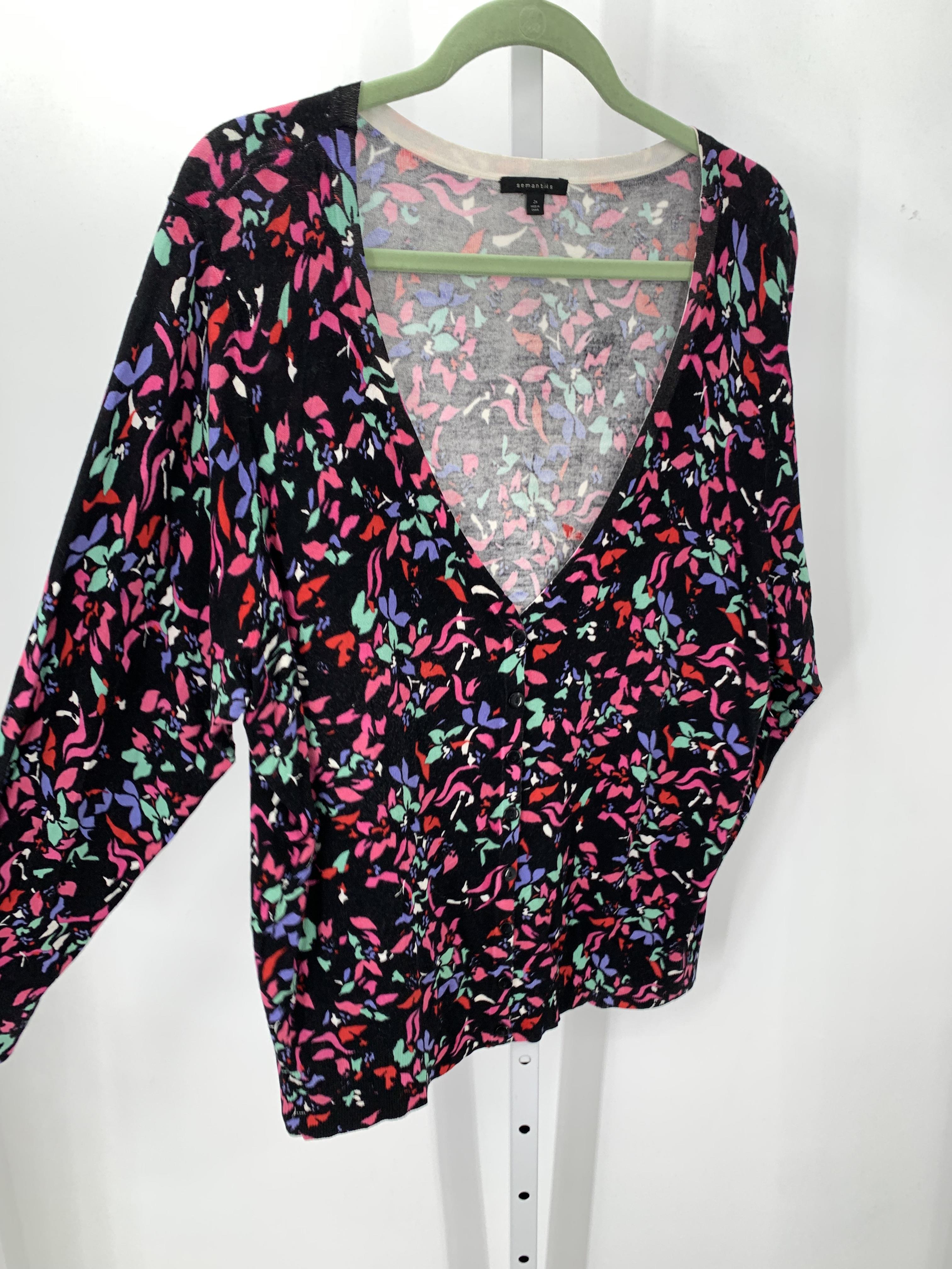Size 2X Womens Long Slv Sweater