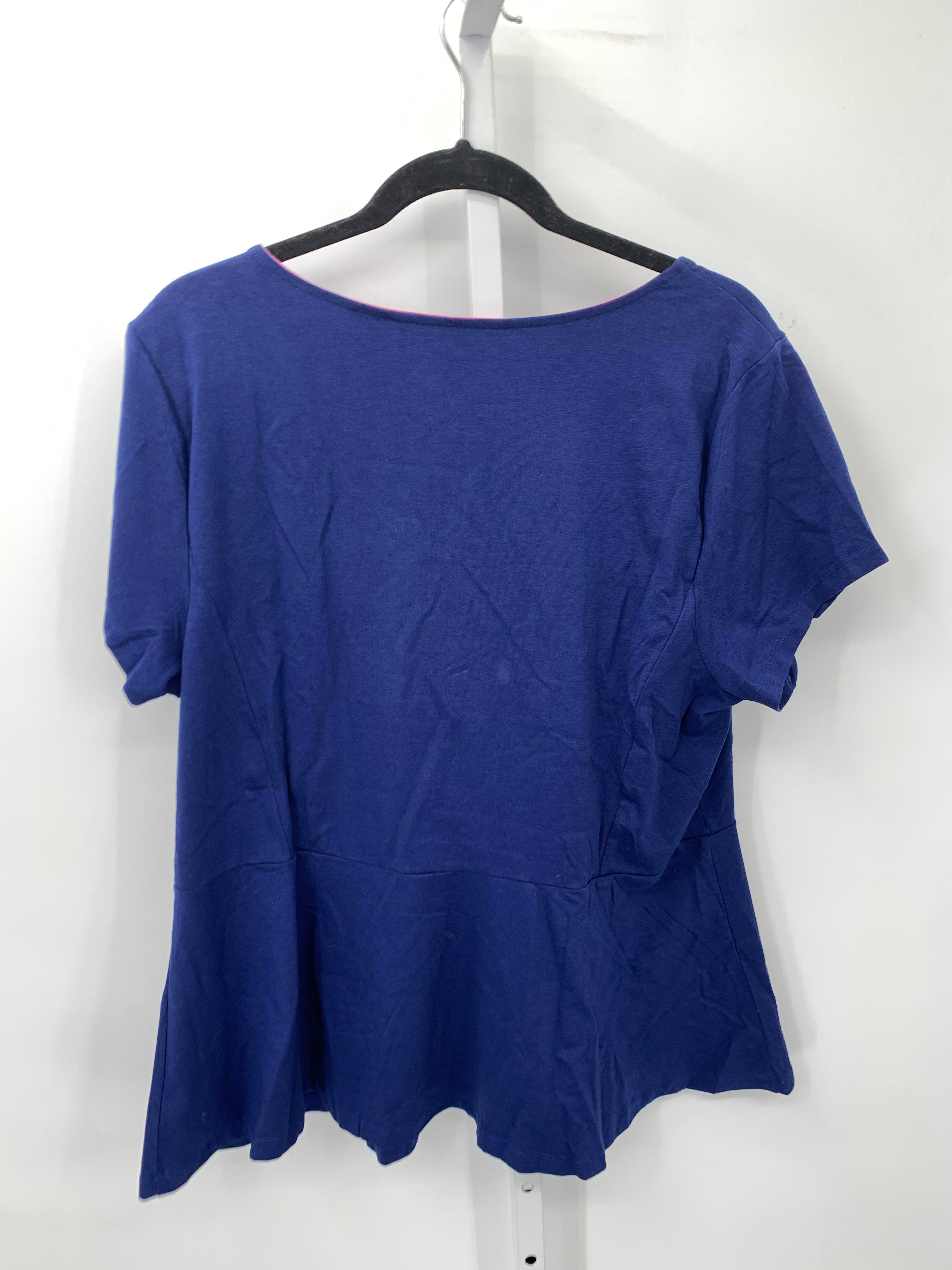 Isaac Mizrahi Size Extra Large Misses Short Sleeve Shirt
