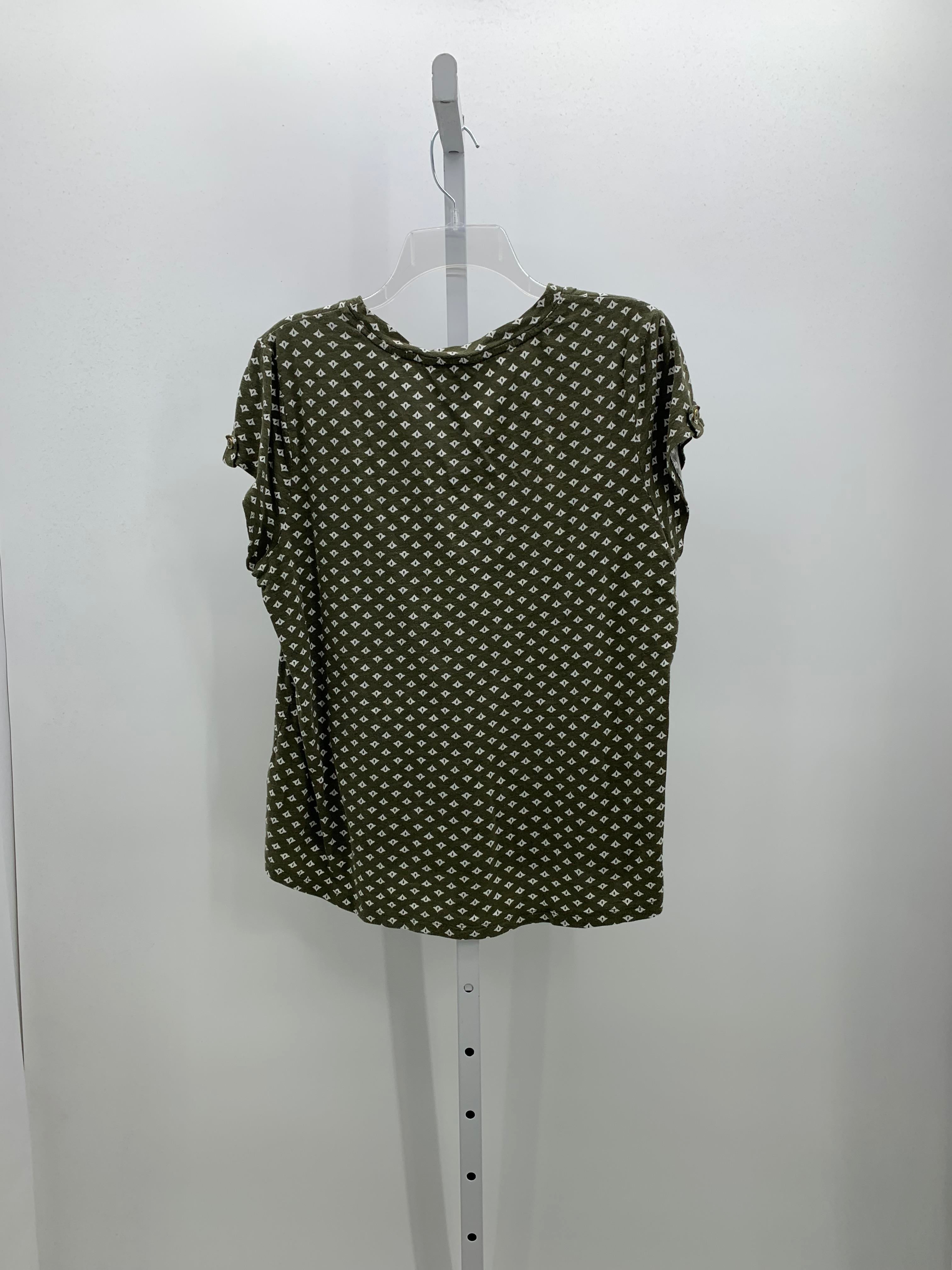Liz Claiborne Size Large Misses Short Sleeve Shirt