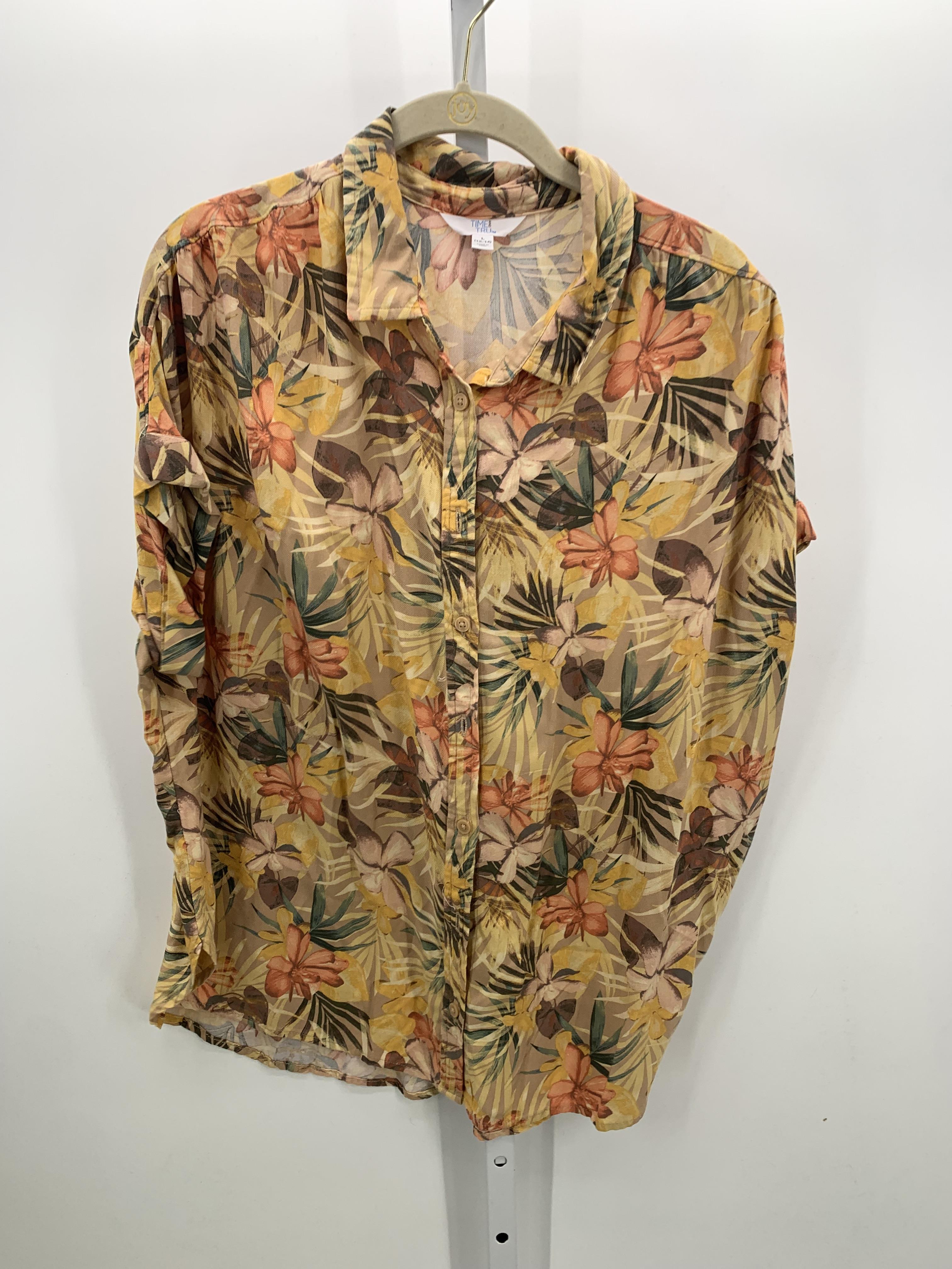 Time and Tru Size Large Misses Short Sleeve Shirt