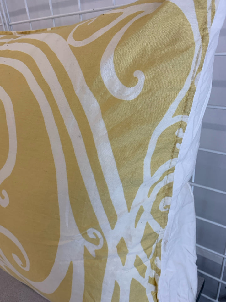 LG YELLOW DESIGN PILLOW.